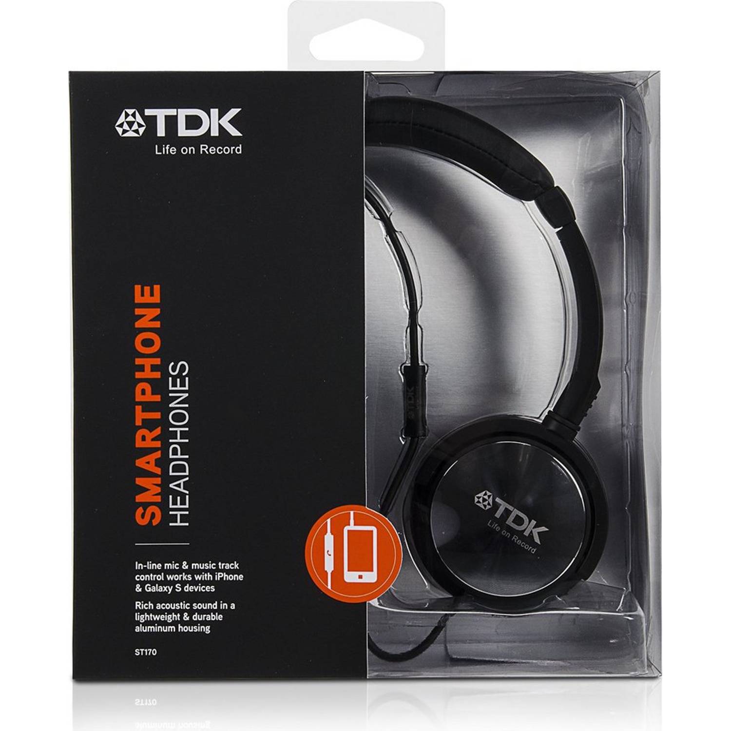 TDK T32842 ST170 Over Ear Headphone Black TDK T32842 ST170 Over Ear Headphone Black