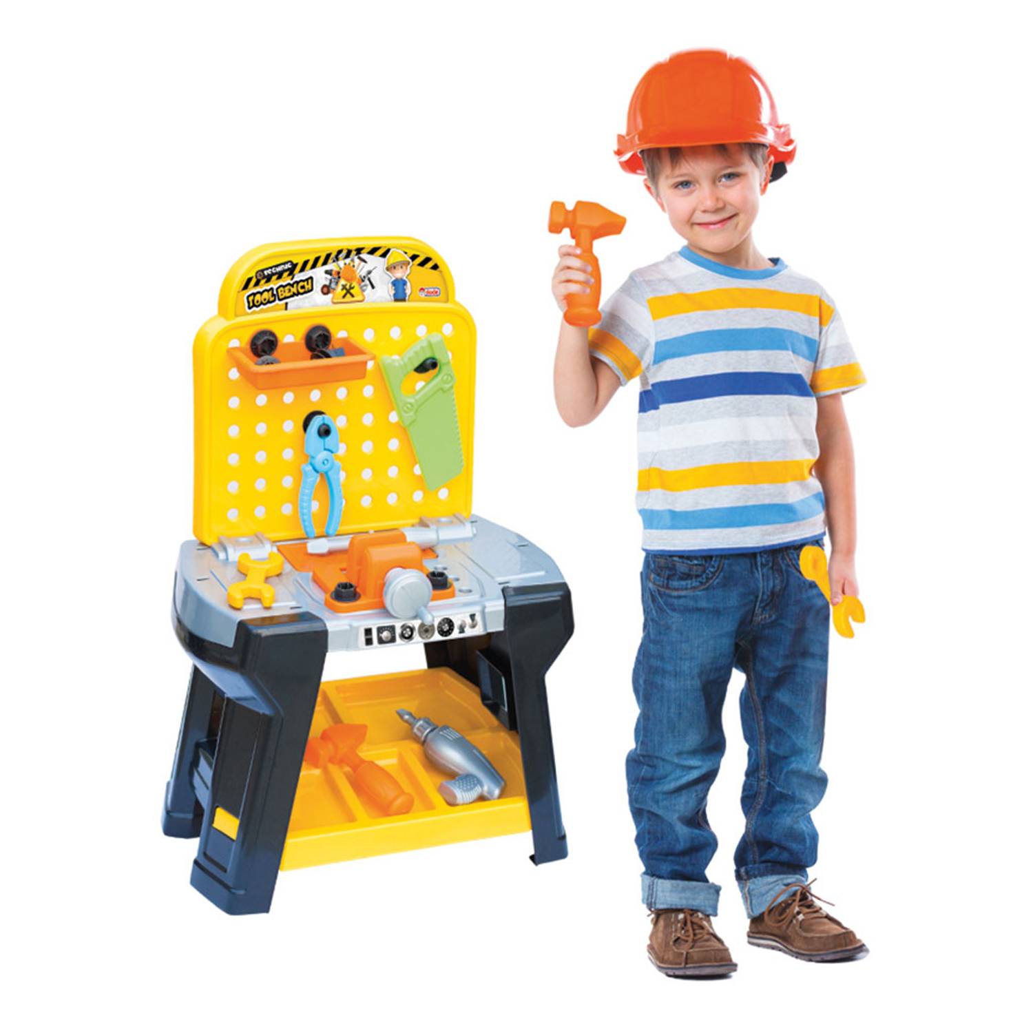 Dede Toy Kids Tool Set Workshop Toy W/ 33 Piecs Hanging Tools & Electric Drill For Educational Play - Best Toy For Kids, Boys & Girls Ages 3+ Dede Toy Kids Tool Set Workshop Toy W/ 33 Piecs Hanging Tools & Electric Drill For Educational Play - Best Toy For Kids, Boys & Girls Ages 3+