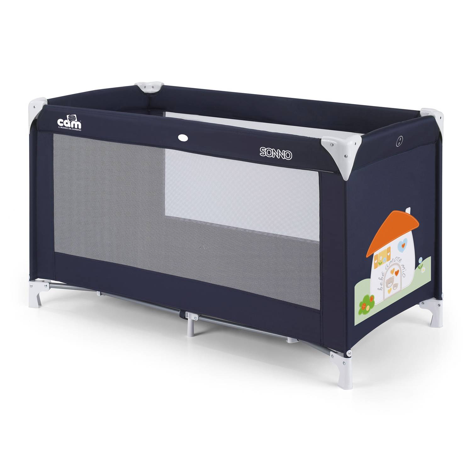 CAM L117 222 Sonno Travel Cot Blue CAM L117 222 Sonno Travel Cot Blue