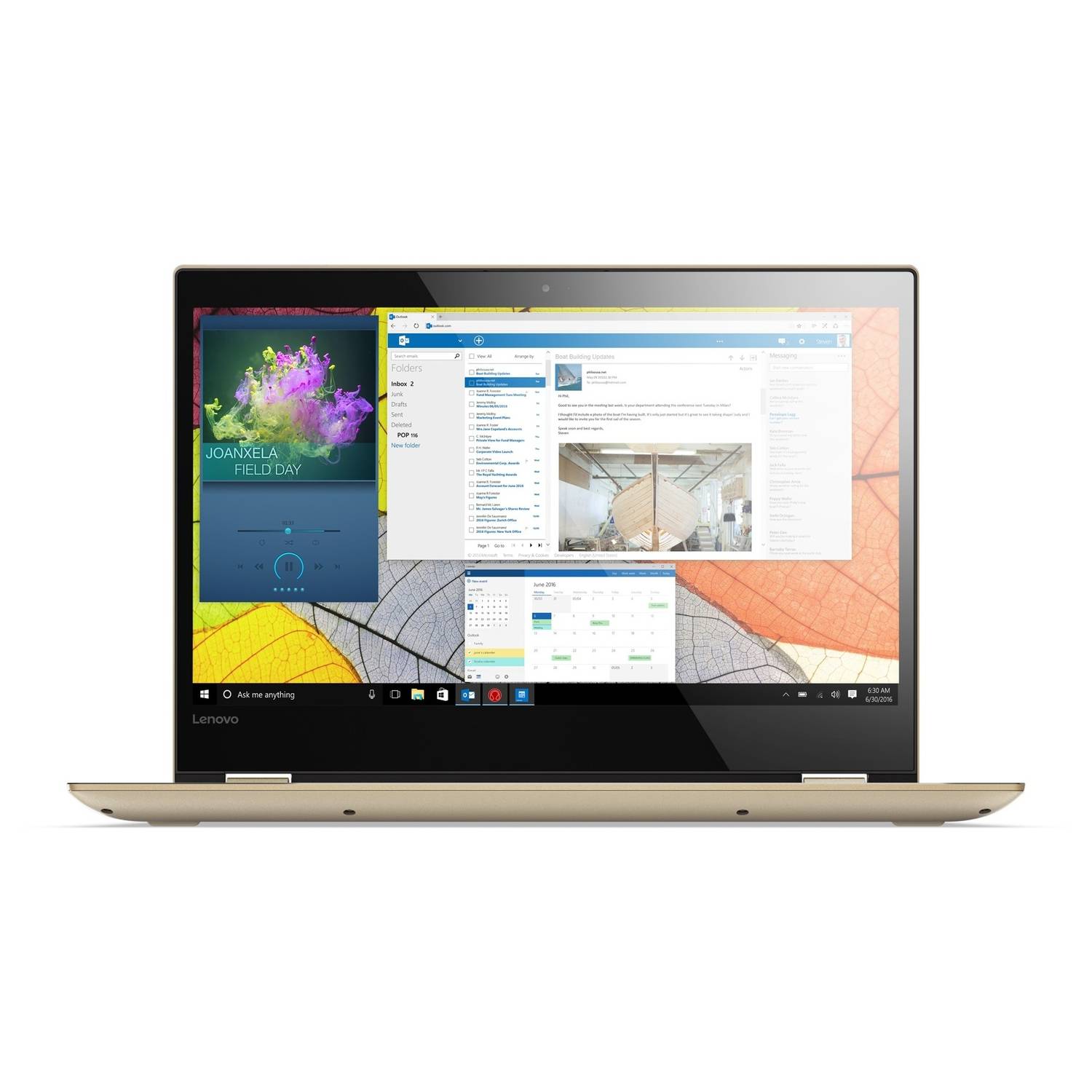 Lenovo Yoga 520-14IKB Laptop - Core i3 2.2GHz 4GB 1TB Shared Win10 14inch FHD Gold Lenovo Yoga 520-14IKB Laptop - Core i3 2.2GHz 4GB 1TB Shared Win10 14inch FHD Gold