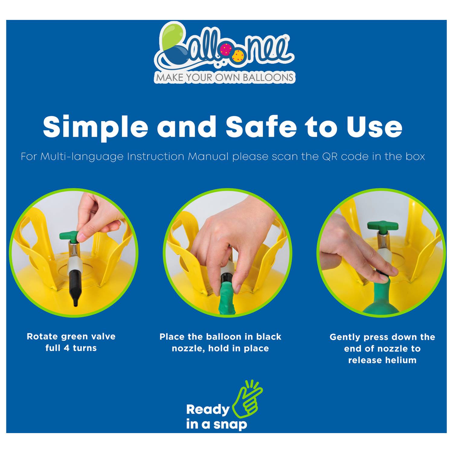 Balloonee Helium Tank - Jumbo Disposable Helium Party Kit - ( 50 Balloons ) with Floatee - Helium Balloons Float Time Extender 50ml Balloonee Helium Tank - Jumbo Disposable Helium Party Kit - ( 50 Balloons ) with Floatee - Helium Balloons Float Time Extender 50ml