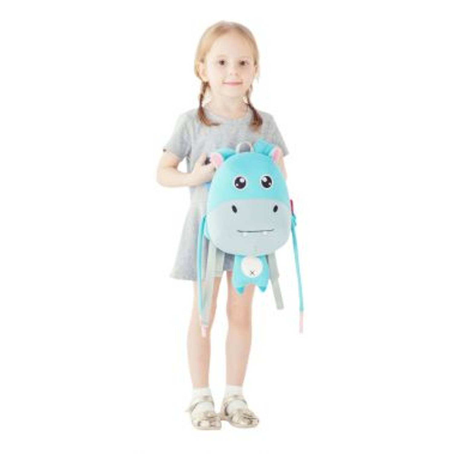 Nohoo Jungle Anti Lost Hippo Backpack Nohoo Jungle Anti Lost Hippo Backpack