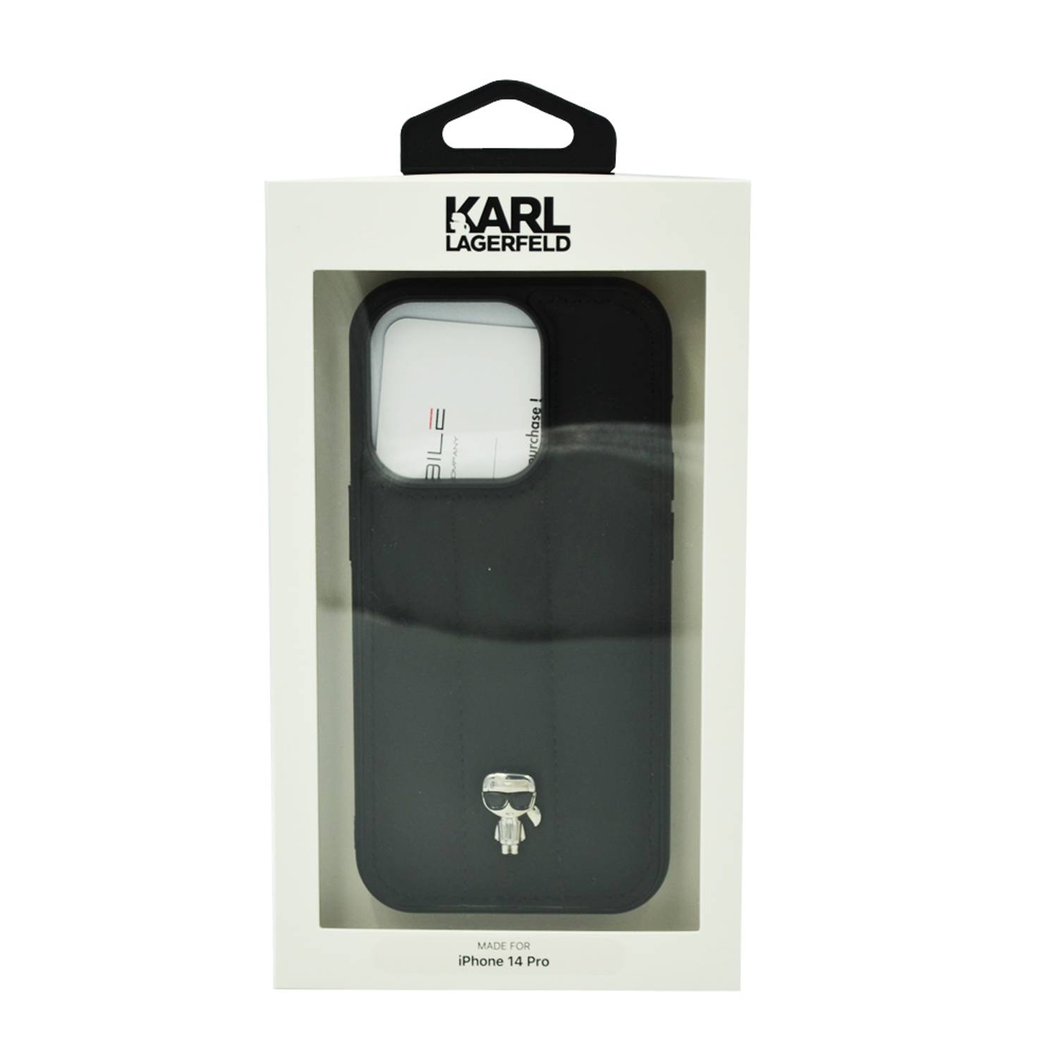 Karl Lagerfeld Nylon Puffy Ikonik Pin Hard Case For Iphone 14 Pro Black Karl Lagerfeld Nylon Puffy Ikonik Pin Hard Case For Iphone 14 Pro Black