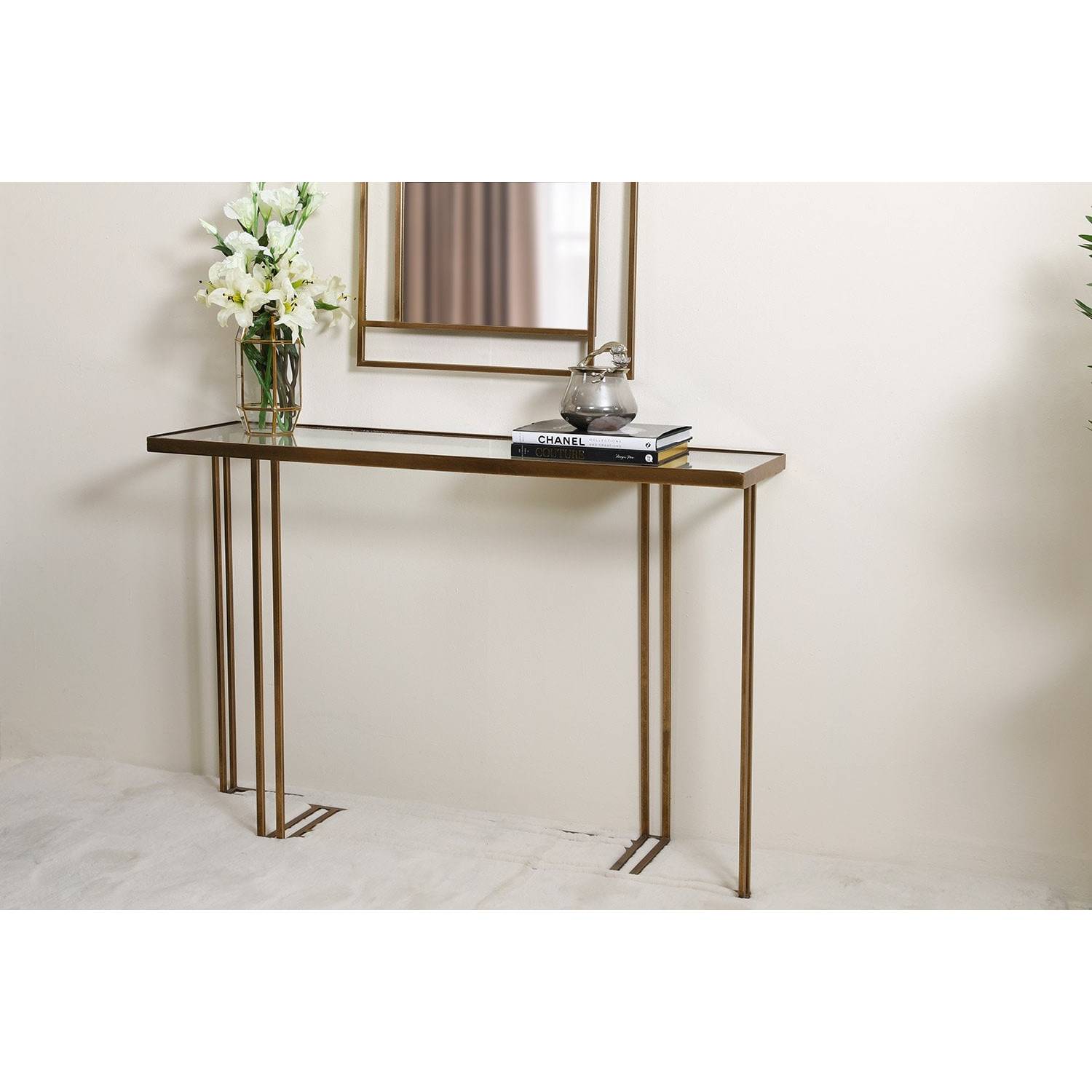 Pan Emirates Octolens Console Table With Mirror Pan Emirates Octolens Console Table With Mirror