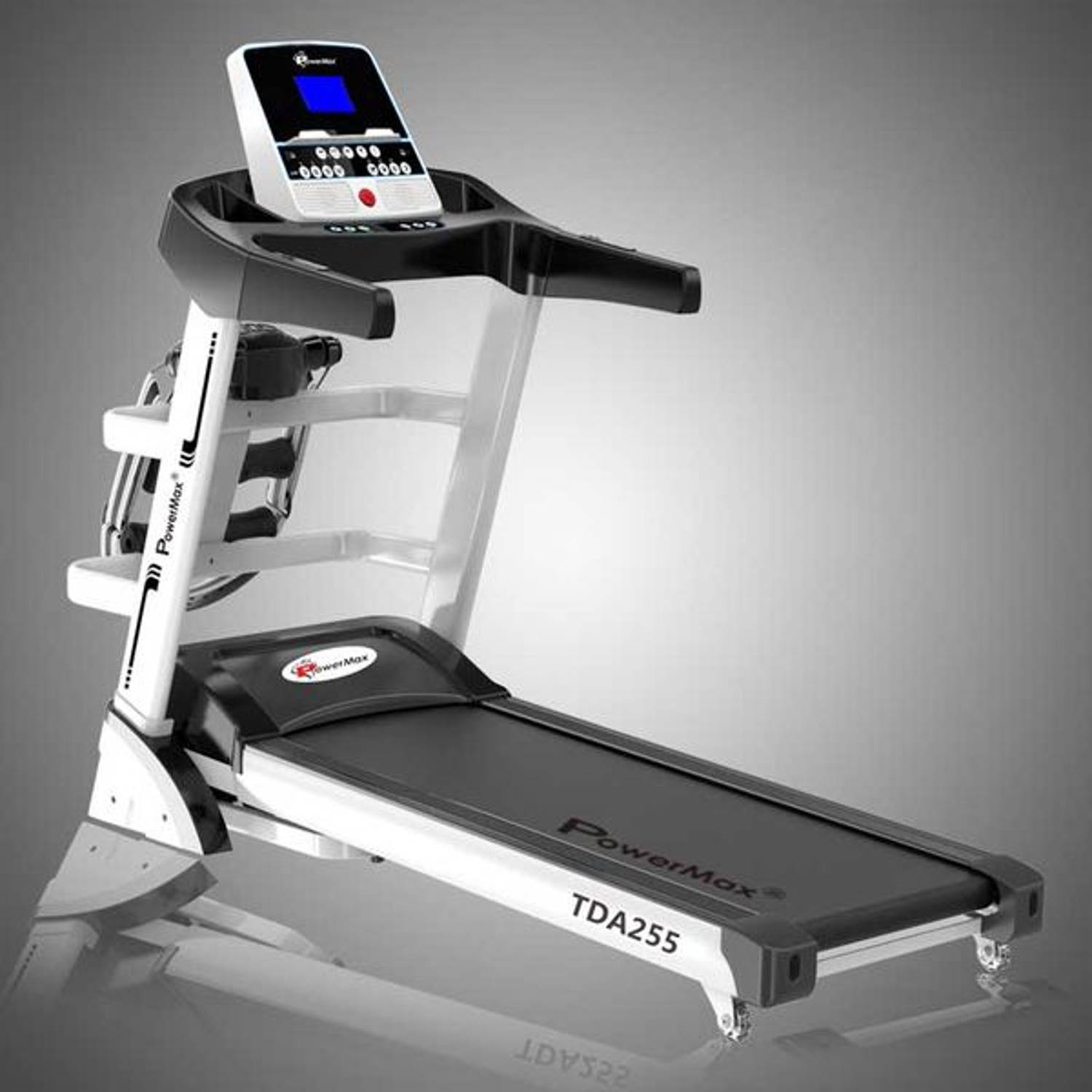 PowerMax 2.0HP, Multifunction Treadmill with Auto Incline for Cardio fitness workout TDA-255 PowerMax 2.0HP, Multifunction Treadmill with Auto Incline for Cardio fitness workout TDA-255