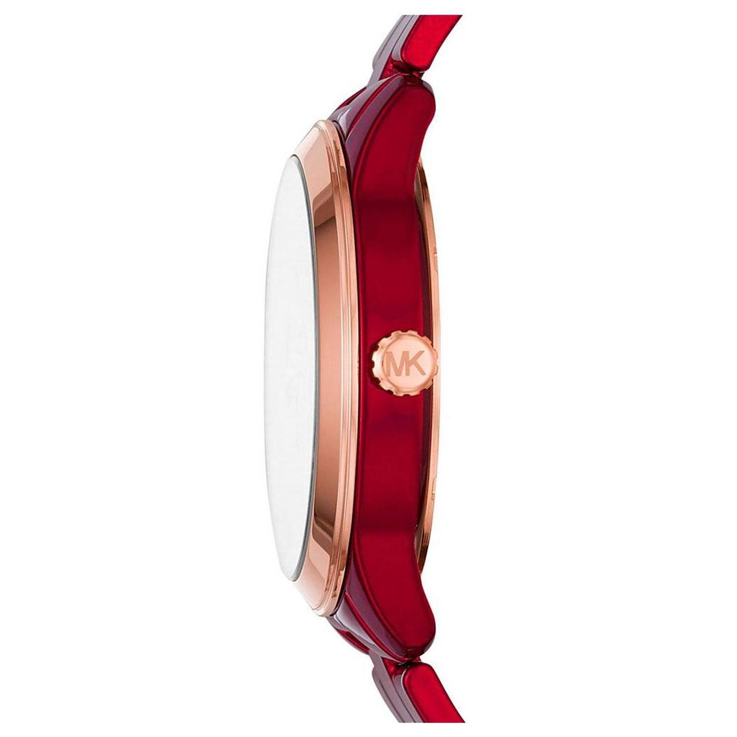 Michael Kors Runway Red Dial Ladies Watch Michael Kors Runway Red Dial Ladies Watch