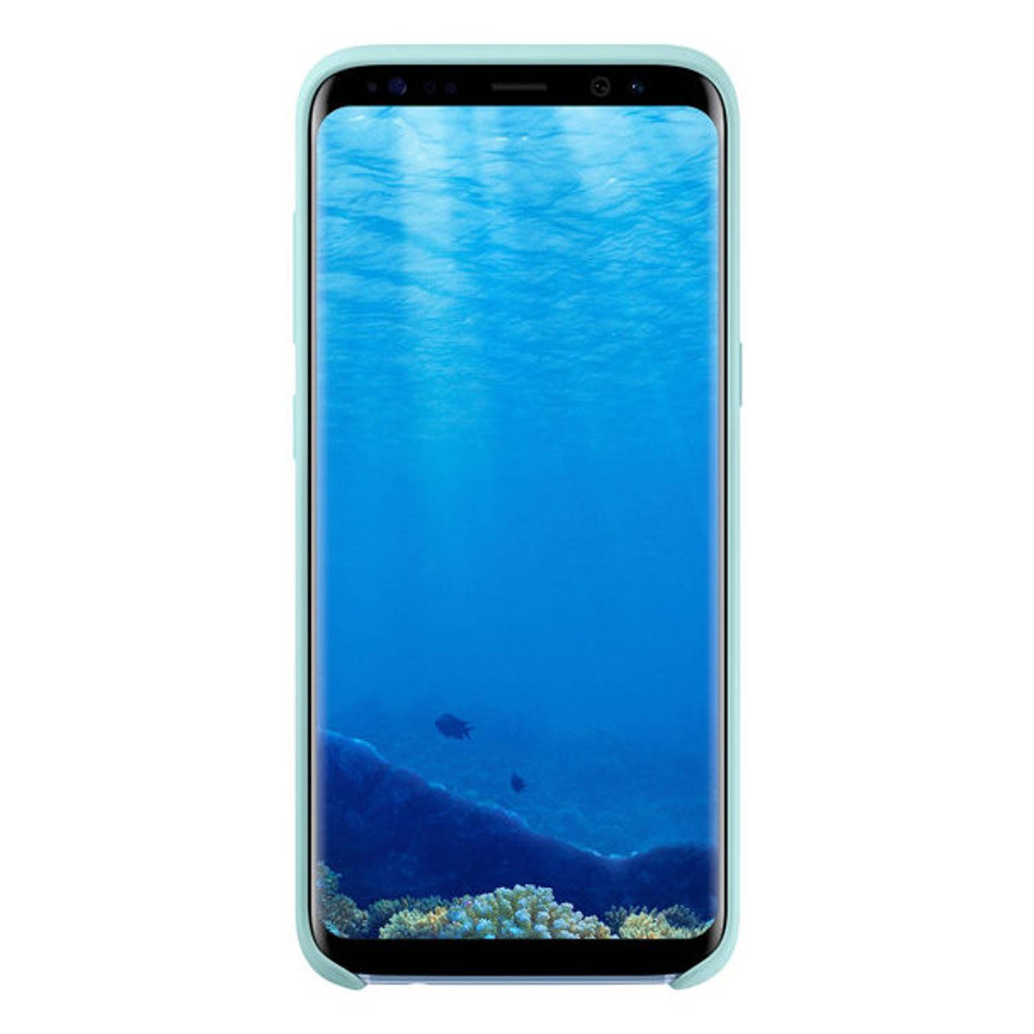Samsung Silicon Back Case Blue For Galaxy S8 Samsung Silicon Back Case Blue For Galaxy S8
