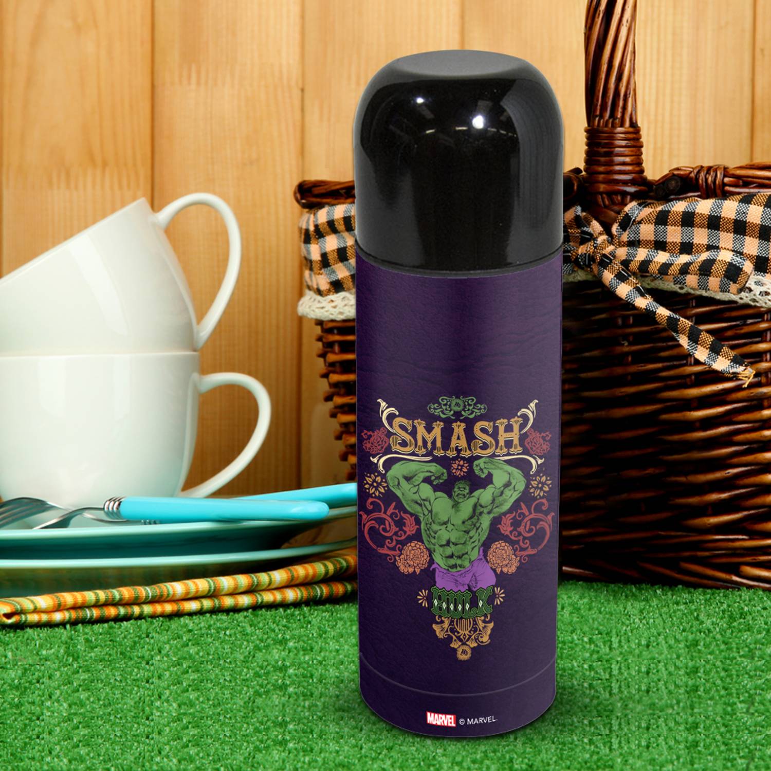 Marvel Flower Incredible Hulk Thermos Flask by Wackylicious Marvel Flower Incredible Hulk Thermos Flask by Wackylicious