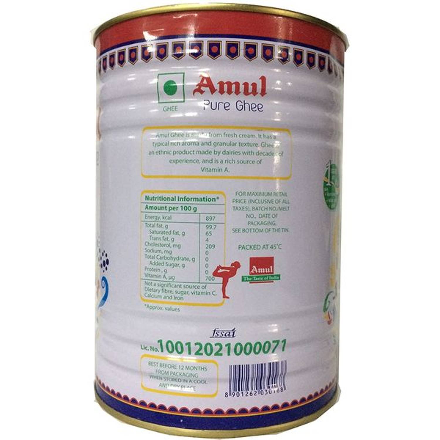Amul Pure Ghee 2 Litres (Pack of 1pc) Amul Pure Ghee 2 Litres (Pack of 1pc)
