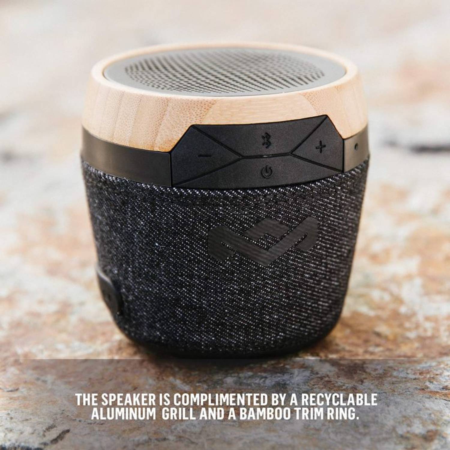 Marley Chant Mini Bluetooth Portable Speaker Black Marley Chant Mini Bluetooth Portable Speaker Black