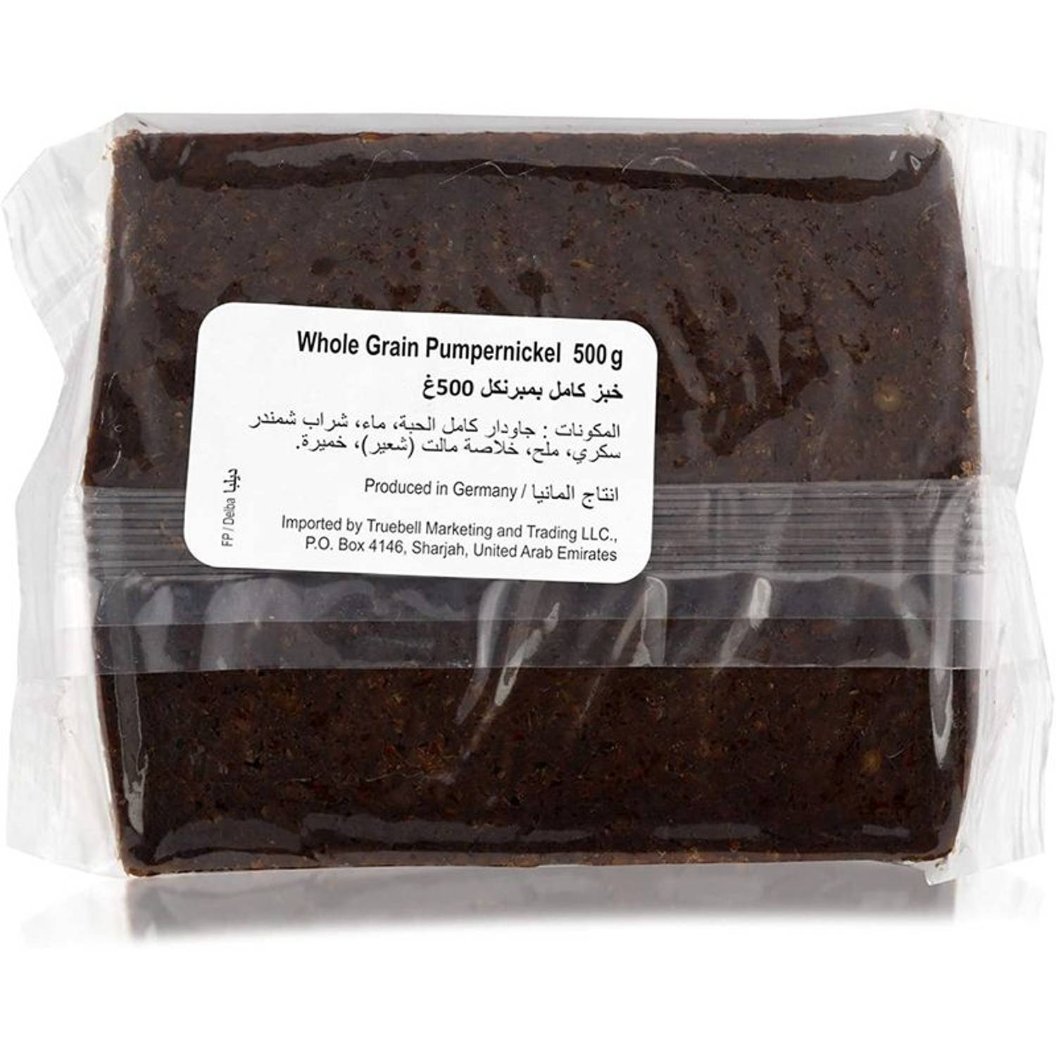 Delba Whole Grain Pumpernickel Bread 500gm Delba Whole Grain Pumpernickel Bread 500gm