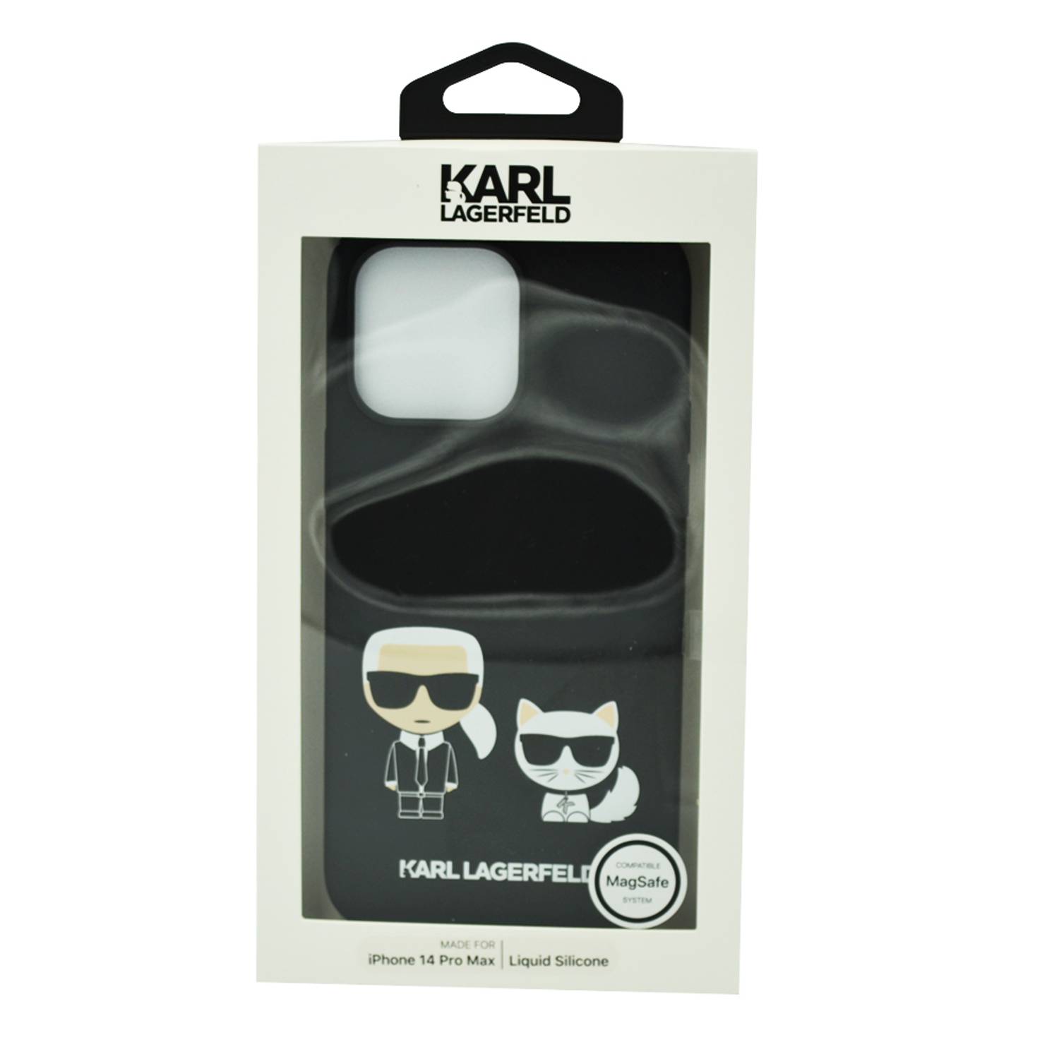 Karl Lagerfeld Liquid Silicone Karl & Choupette Case For Iphone 14 Pro Max Black Karl Lagerfeld Liquid Silicone Karl & Choupette Case For Iphone 14 Pro Max Black