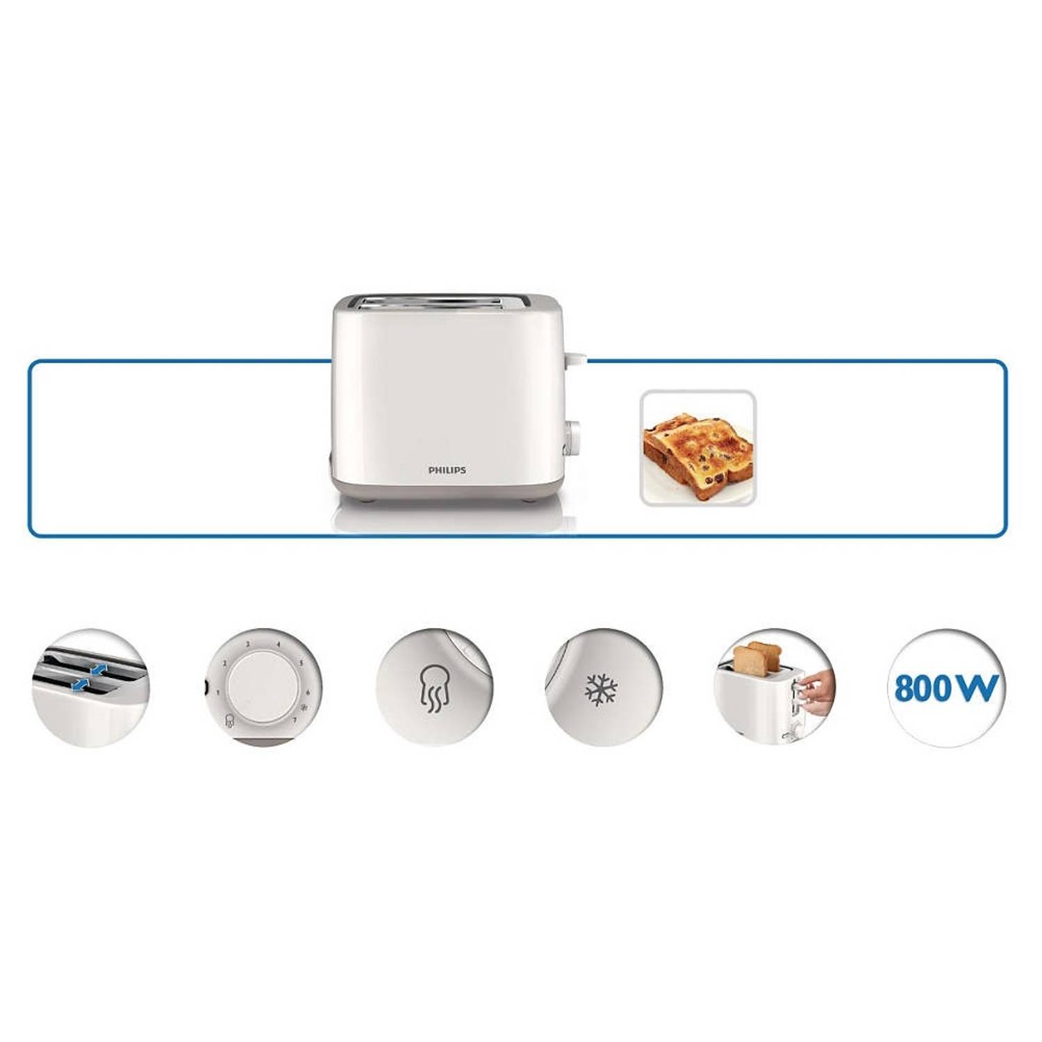 Philips Toaster 2Slice HD2595 Philips Toaster 2Slice HD2595