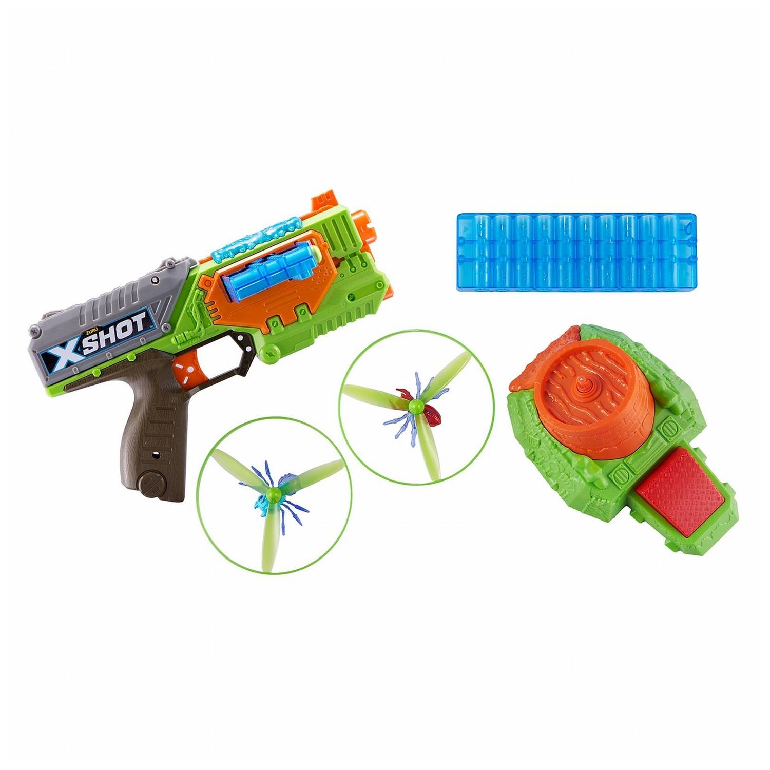 Zuru X-Shot 4821 Bug Attack Swarm Seeker (2 Flying Bugs 12 Darts 1 Clip 1 Bug Launcher) Zuru X-Shot 4821 Bug Attack Swarm Seeker (2 Flying Bugs 12 Darts 1 Clip 1 Bug Launcher)