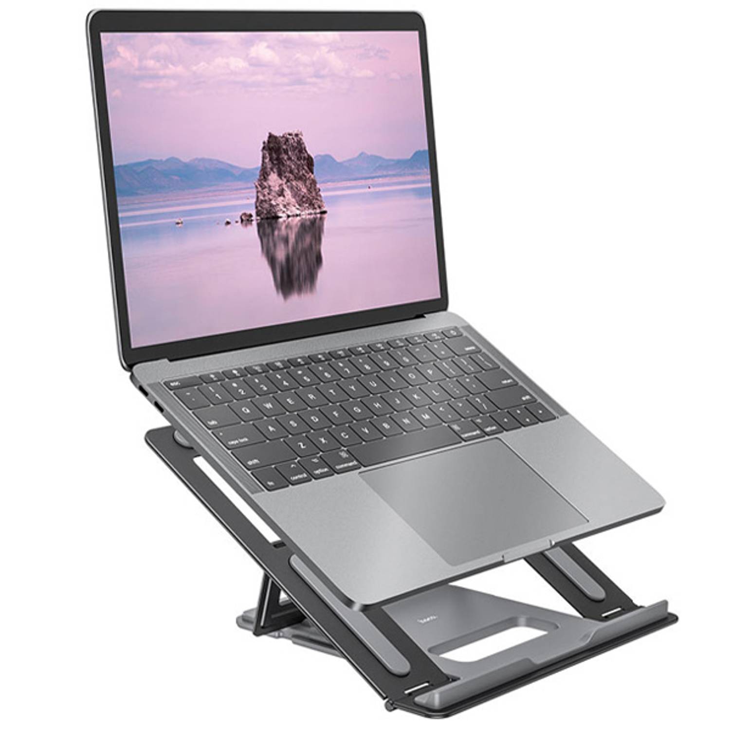 Hoco Aluminium Alloy Folding Laptop Stand Grey Hoco Aluminium Alloy Folding Laptop Stand Grey