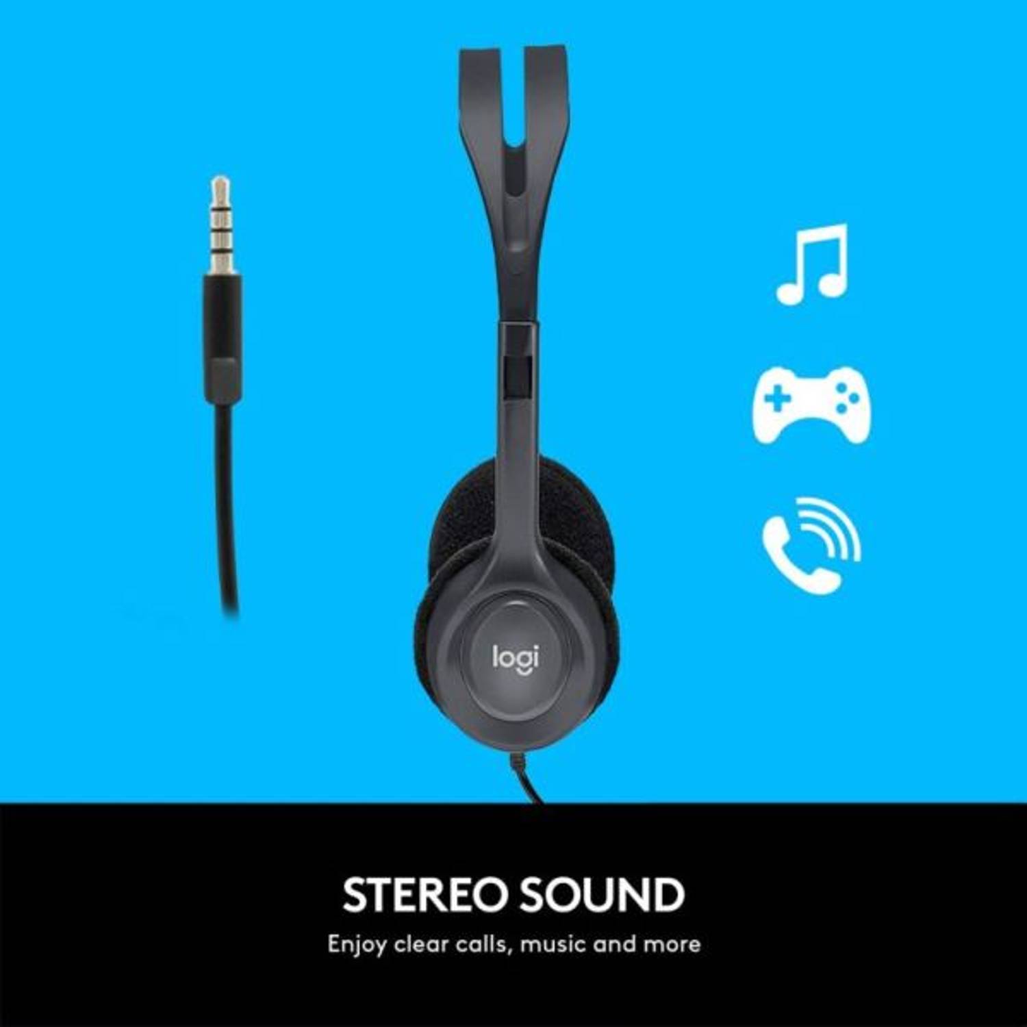 Logitech Wireless Keyboard & Mouse Combo Black + Stereo Headset Bundle Logitech Wireless Keyboard & Mouse Combo Black + Stereo Headset Bundle