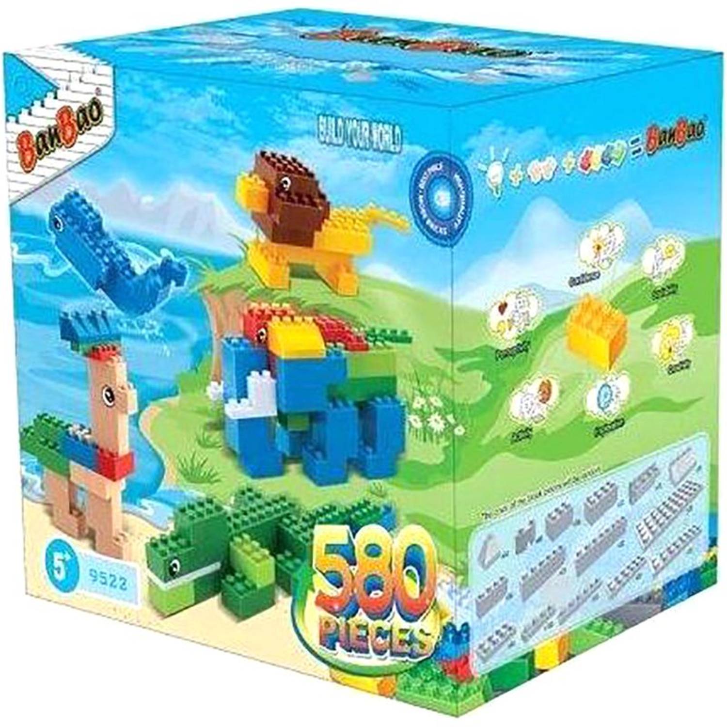Banbao 9522 Creatable Blocks Box 580 Pcs Toy Banbao 9522 Creatable Blocks Box 580 Pcs Toy
