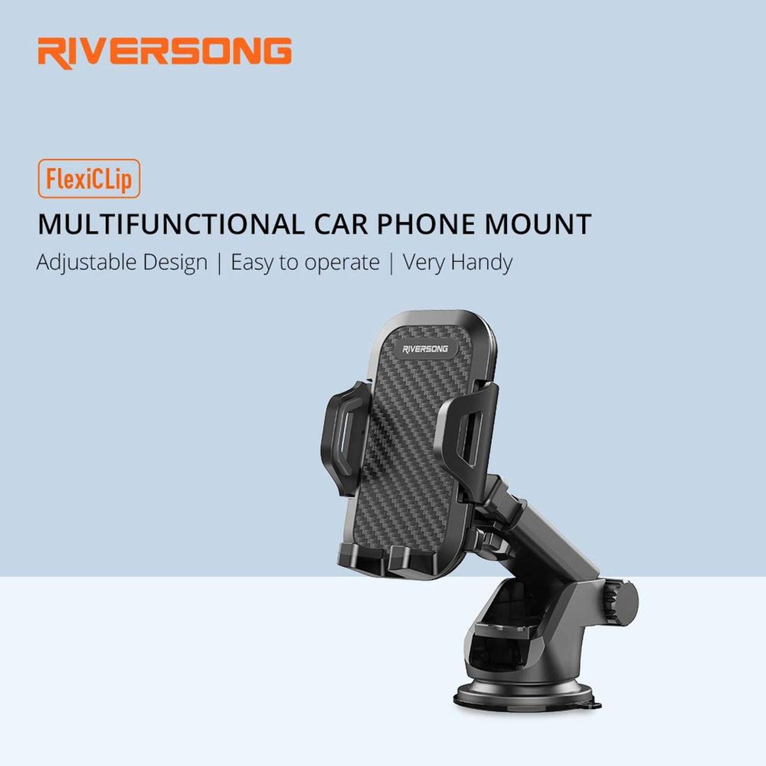 Riversong Flexiclip Car Holder Black Riversong Flexiclip Car Holder Black