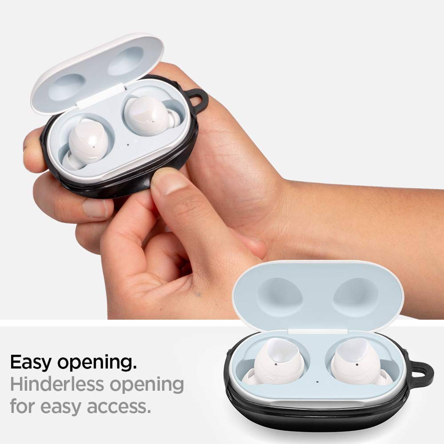 Spigen Liquid Air designed for Samsung Galaxy Buds Plus case (2020) / Galaxy Buds cover (2019) - Black Spigen Liquid Air designed for Samsung Galaxy Buds Plus case (2020) / Galaxy Buds cover (2019) - Black