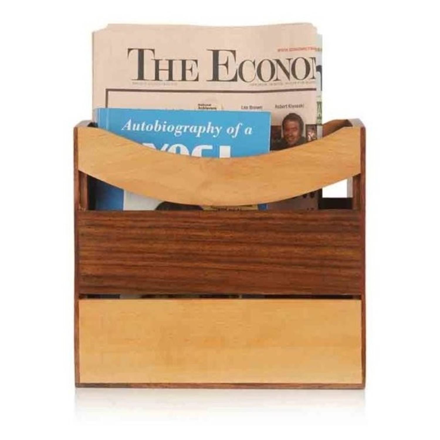 Moorni EL007017 Wooden Newspaper Stand Moorni EL007017 Wooden Newspaper Stand
