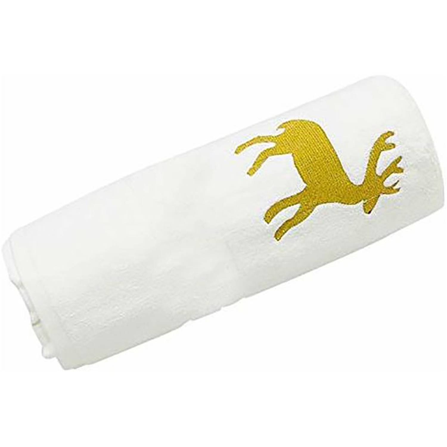 Personalized For You Cotton White Reindeer Embroidery Bath Towel 70*140 cm Personalized For You Cotton White Reindeer Embroidery Bath Towel 70*140 cm