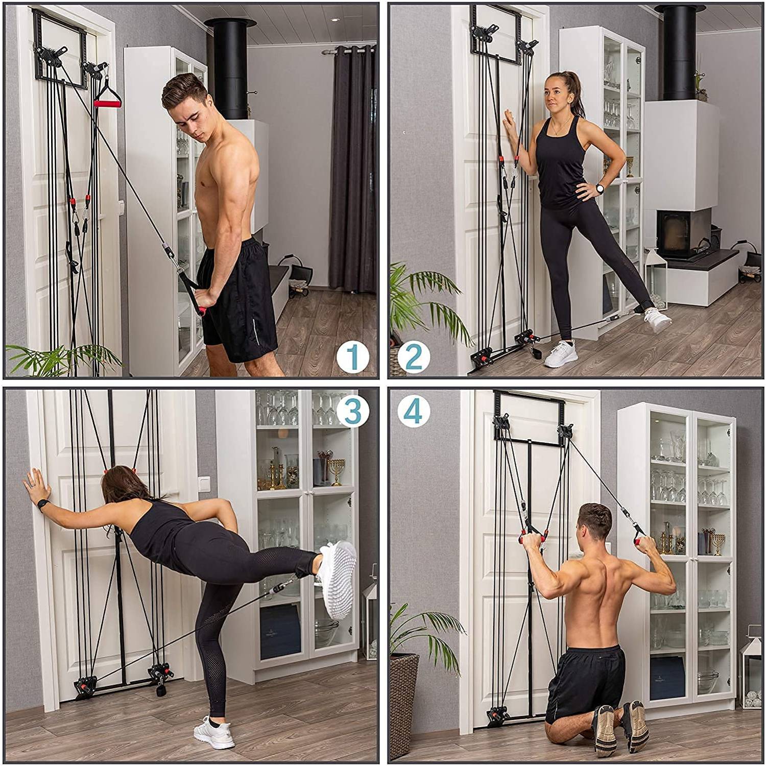 ULTIMAX Bodyweight Resistance Training Straps, Adjustable Doorway Stretch Fitness Resistance Kit Extension Strap, Easy Setup Indoor Gym Home, for Full-Body Workout Tower 200 ULTIMAX Bodyweight Resistance Training Straps, Adjustable Doorway Stretch Fitness Resistance Kit Extension Strap, Easy Setup Indoor Gym Home, for Full-Body Workout Tower 200