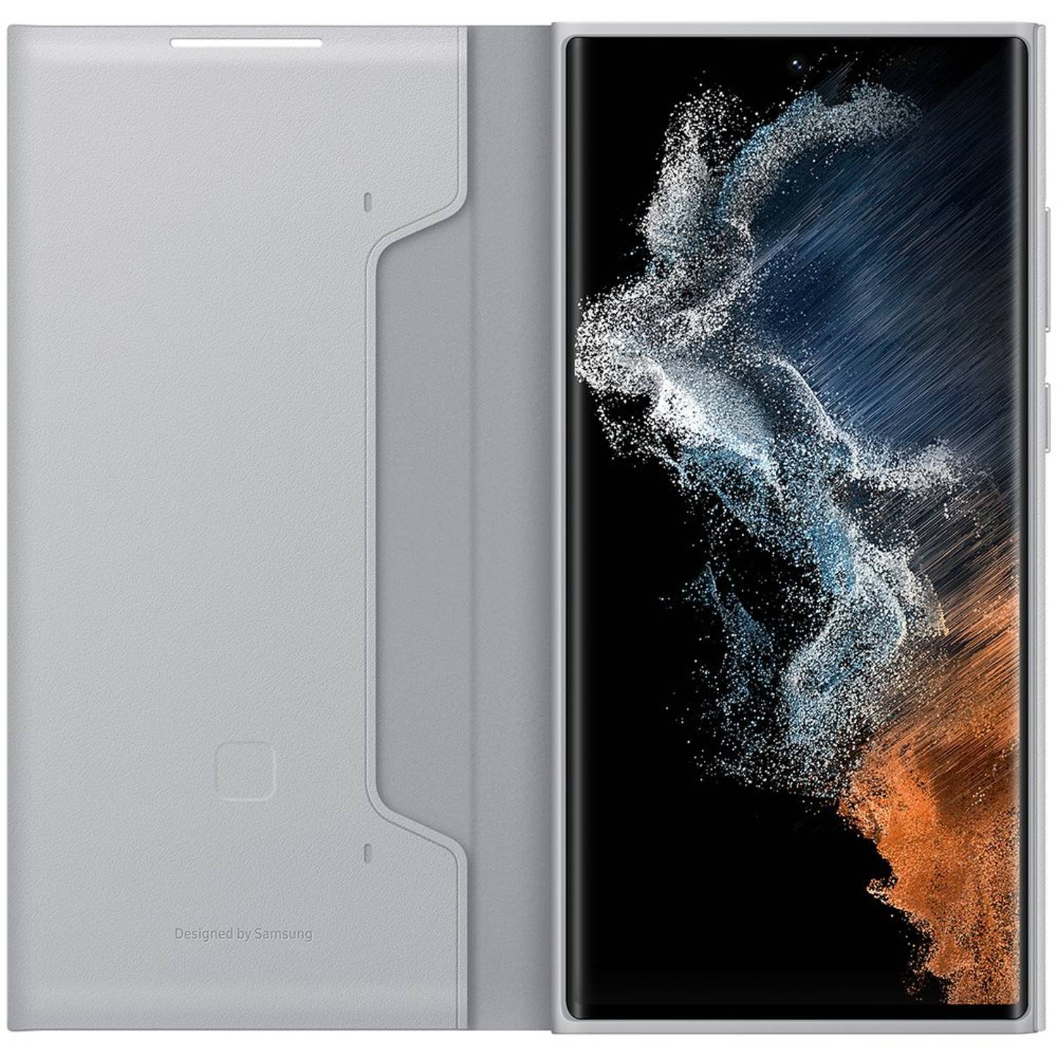 Samsung LED View Cover Light Gray Galaxy S22 Ultra Samsung LED View Cover Light Gray Galaxy S22 Ultra