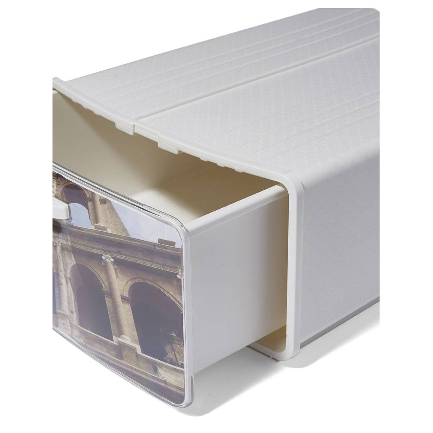 Dea Home BOXY City Printed Multifunctional Storage Box White Dea Home BOXY City Printed Multifunctional Storage Box White