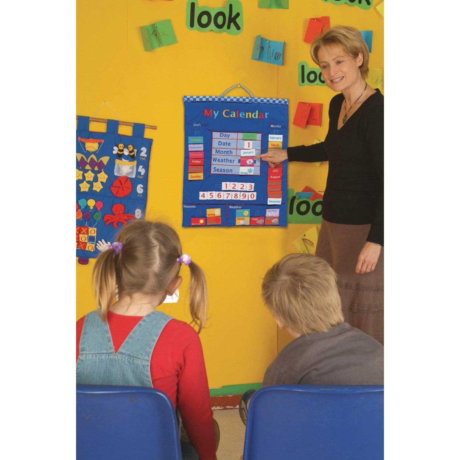 Fiesta Crafts W-0124 Wall Hanging My Calendar - Blue Fiesta Crafts W-0124 Wall Hanging My Calendar - Blue