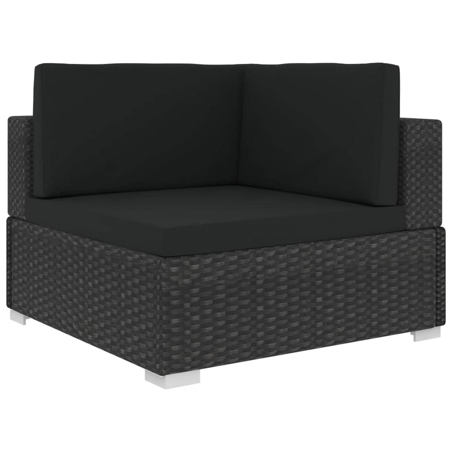 Vidaxl 8 Piece Garden Lounge Set With Cushions Poly Rattan Black Vidaxl 8 Piece Garden Lounge Set With Cushions Poly Rattan Black