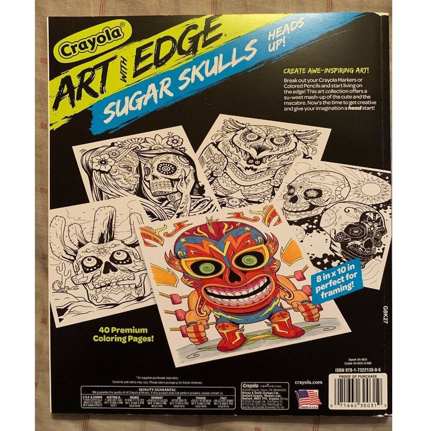 Crayola Art With Edge Sugar Skulls Coloring Book Crayola Art With Edge Sugar Skulls Coloring Book