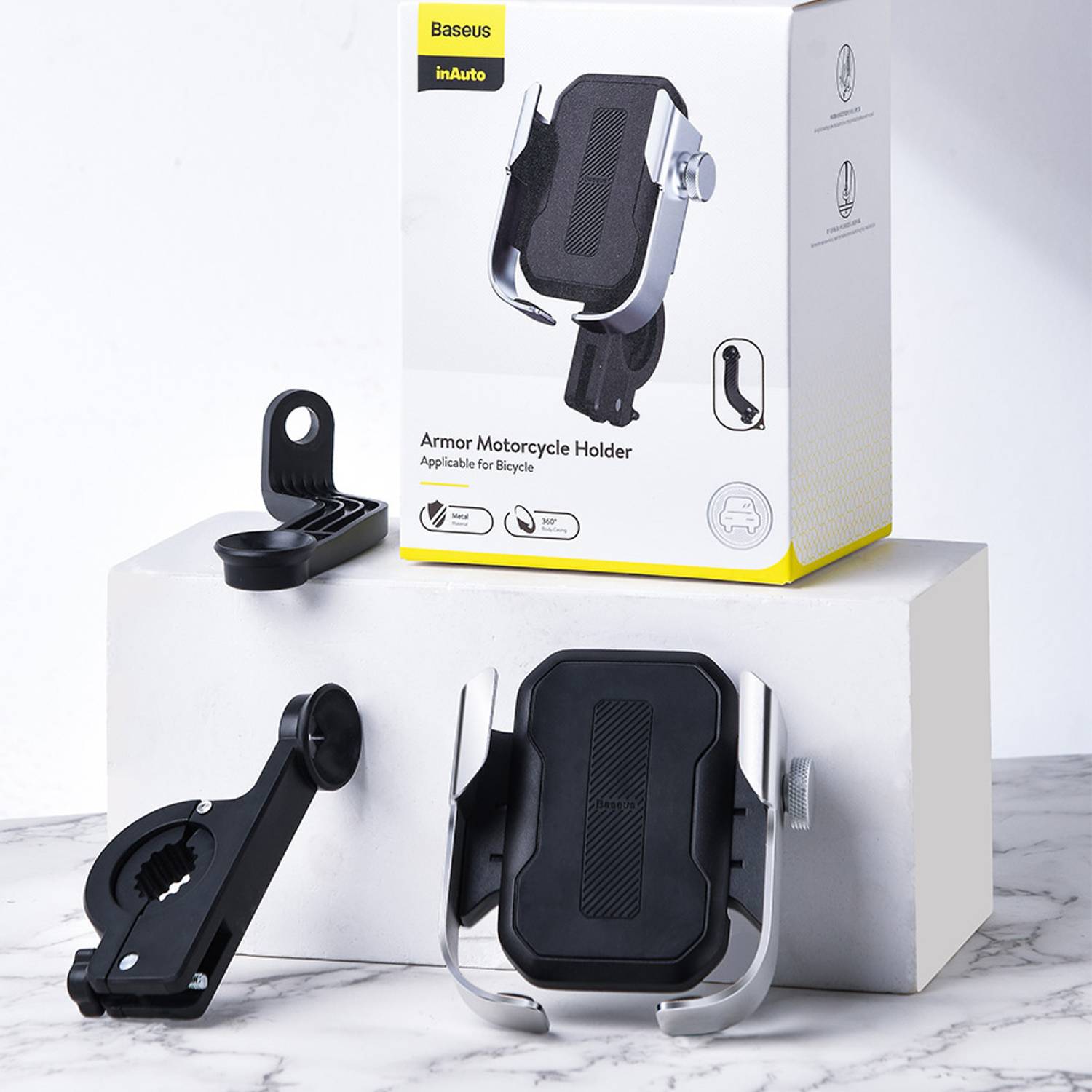 Baseus Armor Motorcycle Holder (Applicable for Bicycle) Baseus Armor Motorcycle Holder (Applicable for Bicycle)