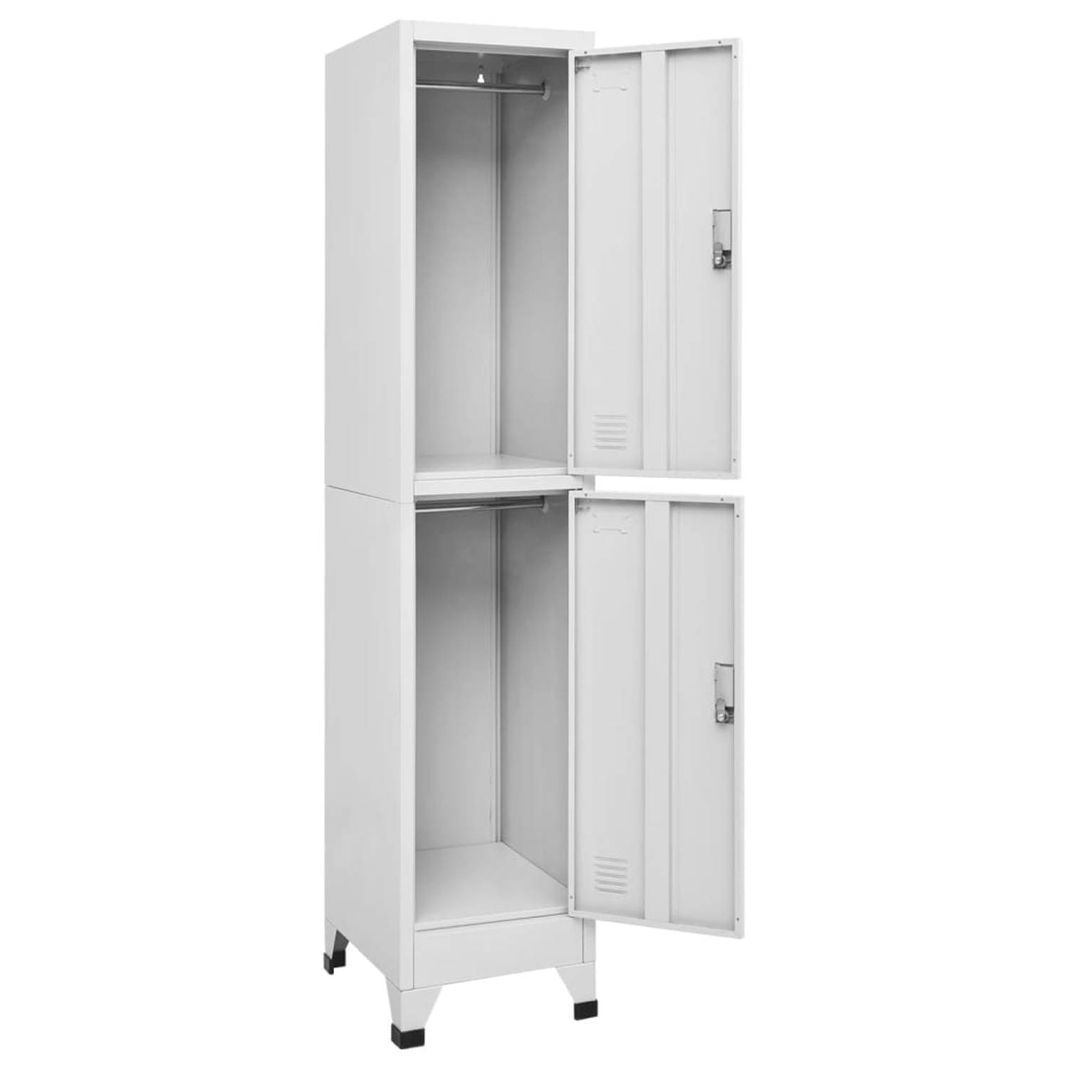 vidaXL Locker Cabinet with 2 Compartments 38x45x180 cm vidaXL Locker Cabinet with 2 Compartments 38x45x180 cm