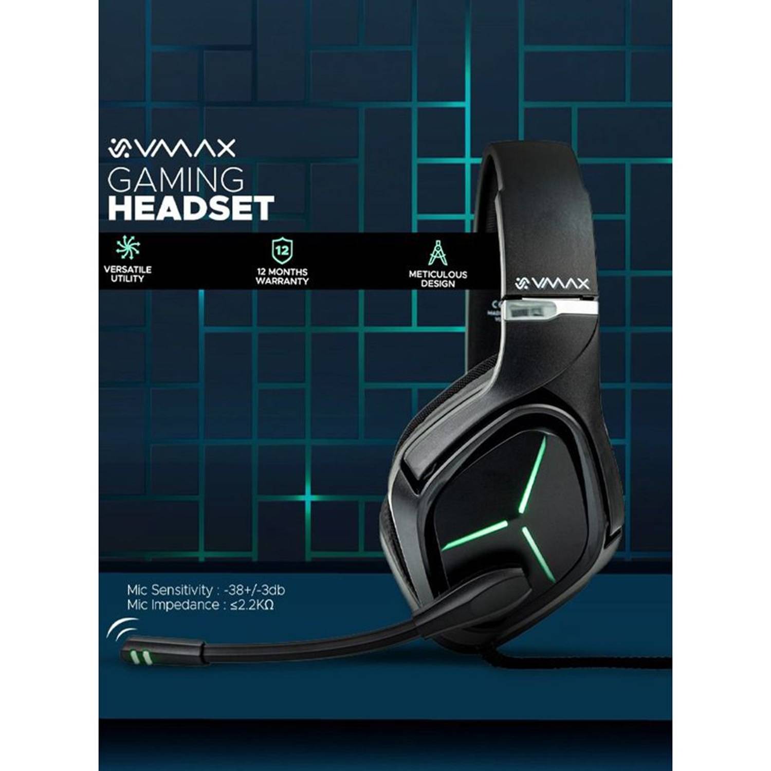 Vmax VGH300 Gaming Headset Black Vmax VGH300 Gaming Headset Black