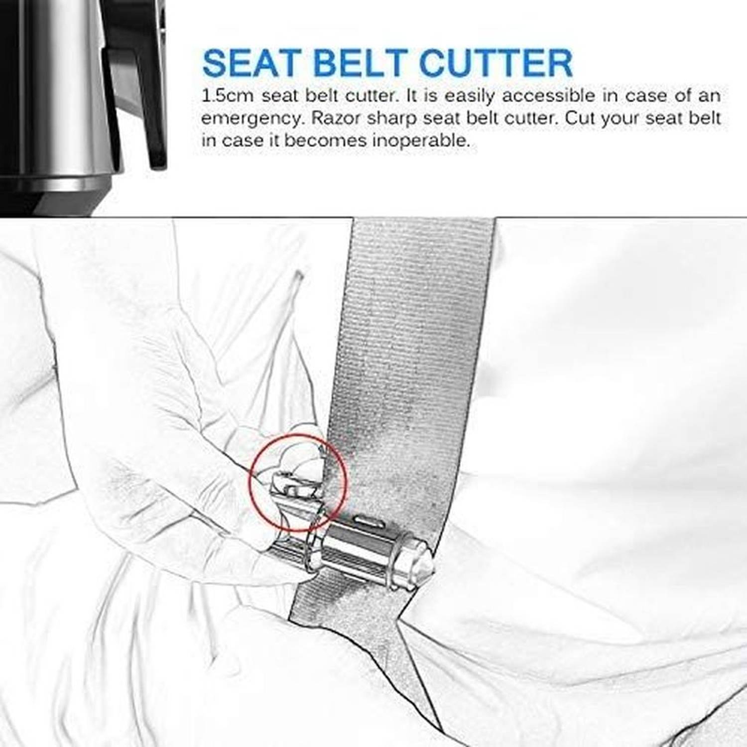 Nextbase Dual Port Car Charger Black With Window Breaker Nextbase Dual Port Car Charger Black With Window Breaker