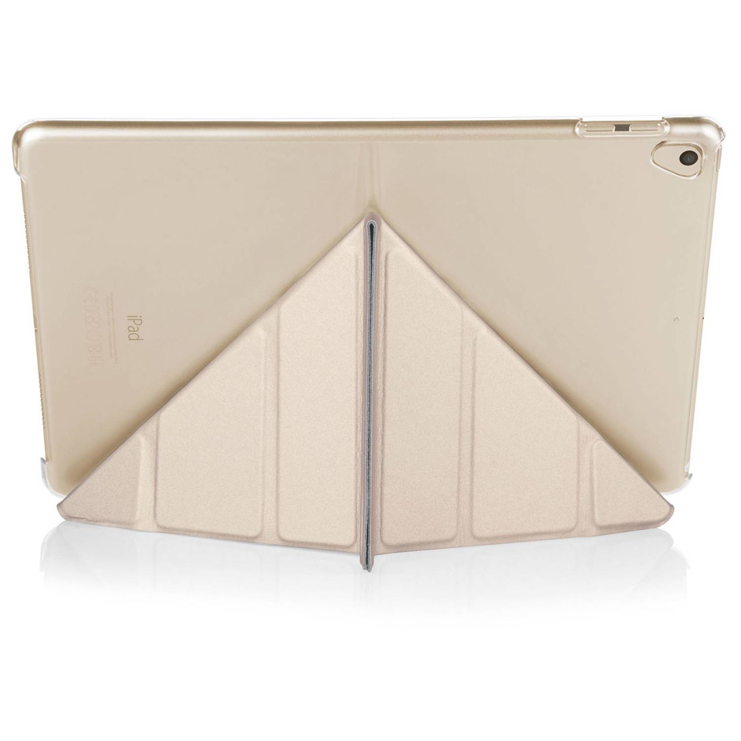 Pipetto Origami Case Champagne Gold & Clear For IPad 9.7inch P03058C4 2017 Pipetto Origami Case Champagne Gold & Clear For IPad 9.7inch P03058C4 2017