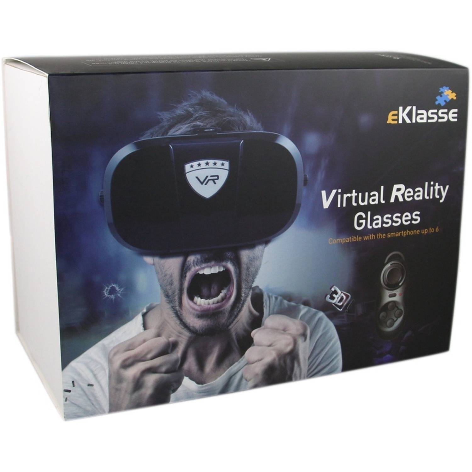 Eklasse EKVR02 Anti Blue Light Virtual Reality Glasses W/ Bluetooth Remote Control Eklasse EKVR02 Anti Blue Light Virtual Reality Glasses W/ Bluetooth Remote Control