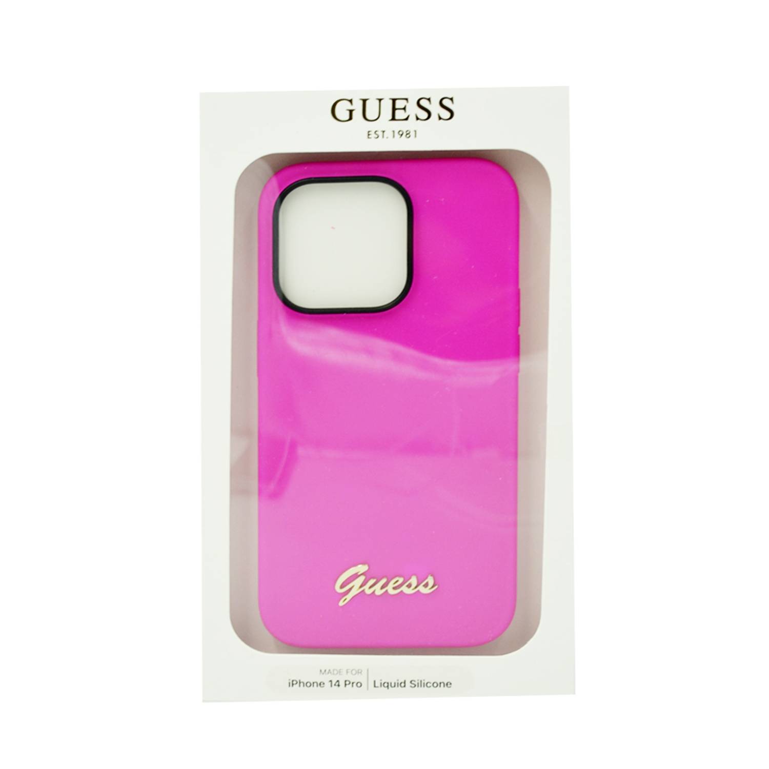 Guess Silicone Pc Camera Script Logo Hard Case For Iphone 14 Pro Fuschia Guess Silicone Pc Camera Script Logo Hard Case For Iphone 14 Pro Fuschia