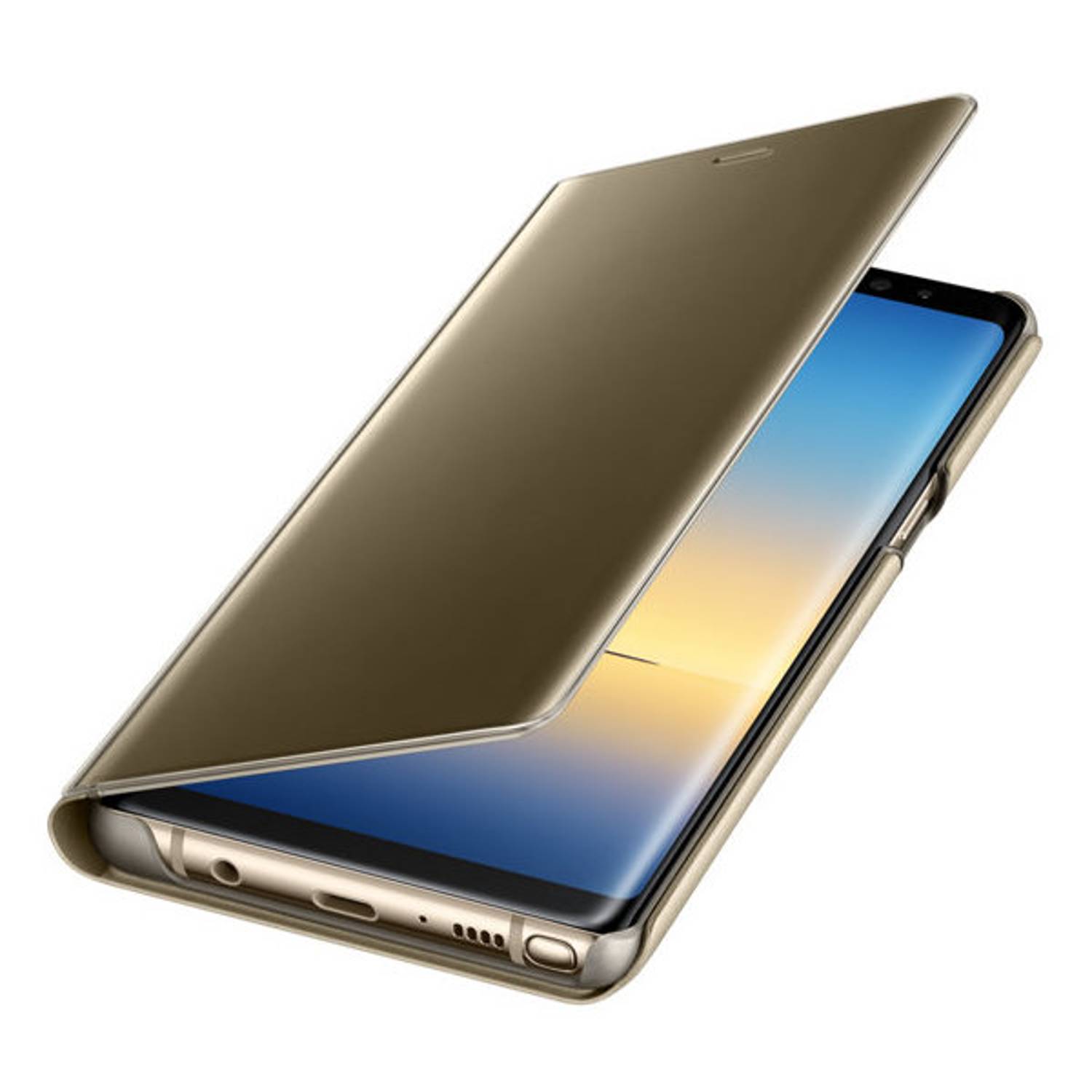 Samsung Clear View Standing Cover Gold For Galaxy Note8 - EF-ZN950CFEGWW Samsung Clear View Standing Cover Gold For Galaxy Note8 - EF-ZN950CFEGWW