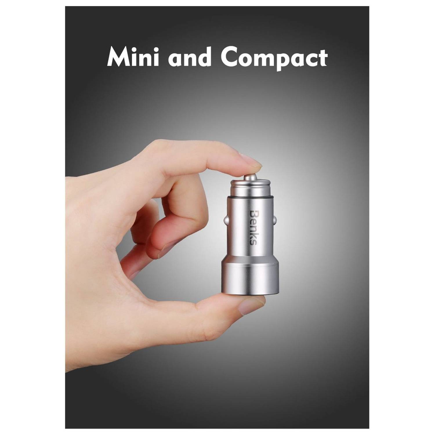 Benks Car Charger Silver Benks Car Charger Silver