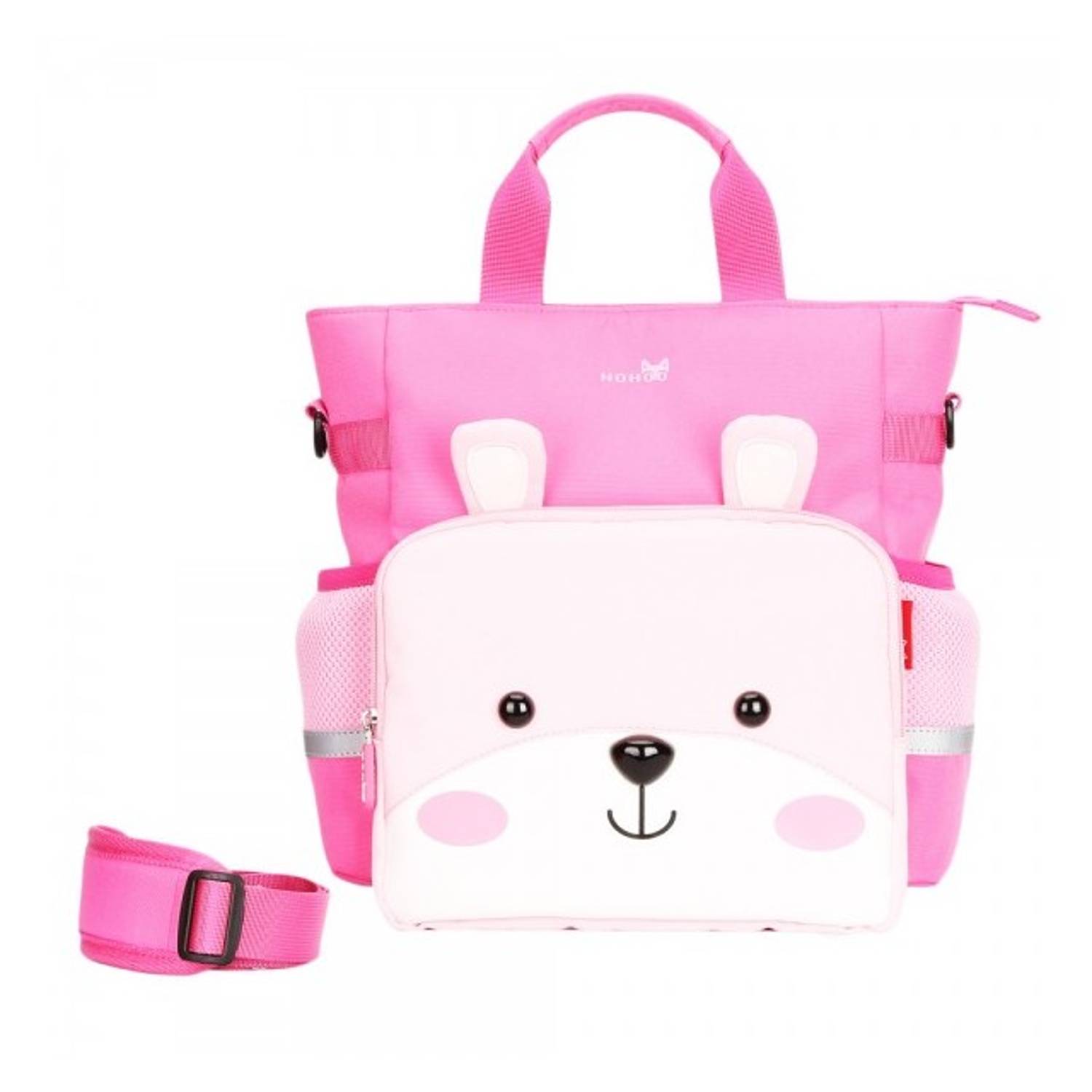 Nohoo Jungle Tote Bag - Sapiential Bear Pink Nohoo Jungle Tote Bag - Sapiential Bear Pink