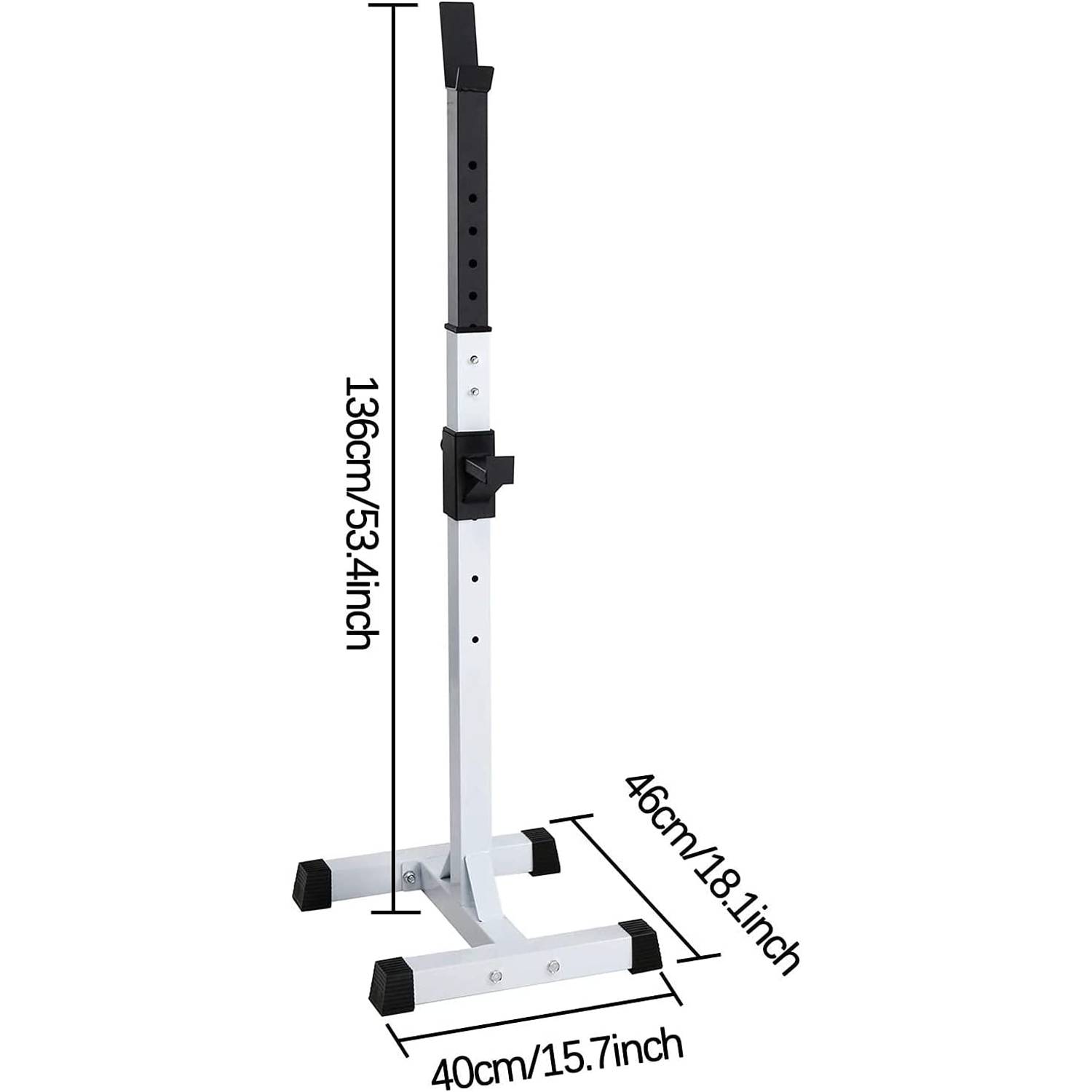 ULTIMAX Adjustable Squat Rack Stand Max Load 441 Lbs Free Bench Press Portable Dumbbell Rack - Barbell Rack Multi-Function Weight Lifting Home Gym ULTIMAX Adjustable Squat Rack Stand Max Load 441 Lbs Free Bench Press Portable Dumbbell Rack - Barbell Rack Multi-Function Weight Lifting Home Gym