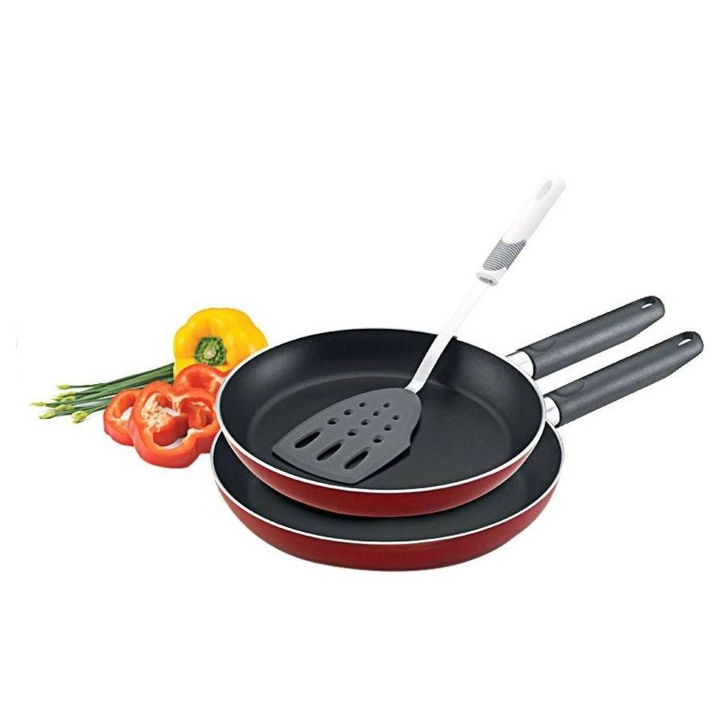 Prestige Fry Cooking Pan With Spatula Cookware Set 2Pc Prestige Fry Cooking Pan With Spatula Cookware Set 2Pc