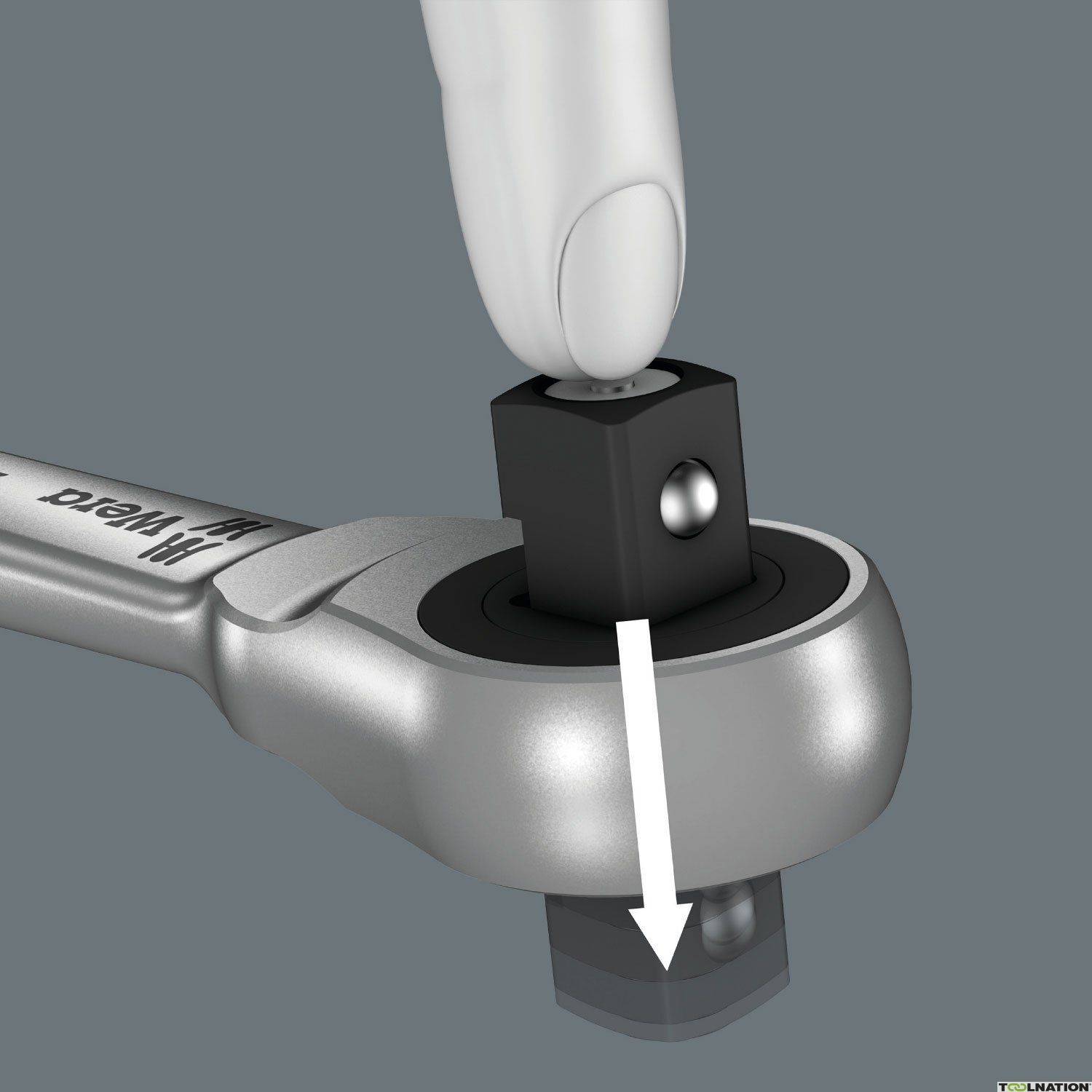 Wera 8100 Sa 11 Zyklop Metal Ratchet Set With Switch Lever, 1/4 Wera 8100 Sa 11 Zyklop Metal Ratchet Set With Switch Lever, 1/4