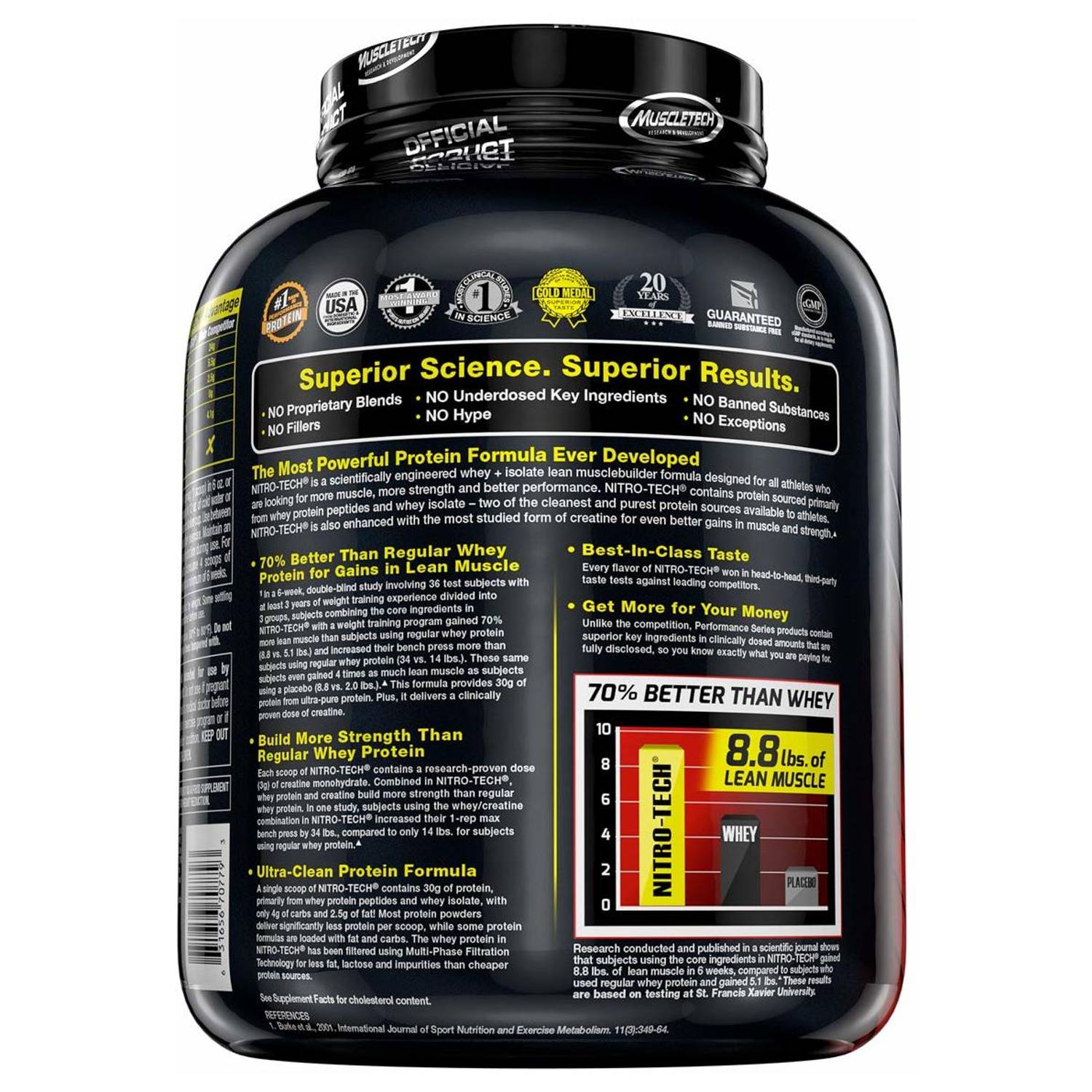 MuscleTech Nitro Tech Mocha Cappuccino Swirl 3.97LB MuscleTech Nitro Tech Mocha Cappuccino Swirl 3.97LB