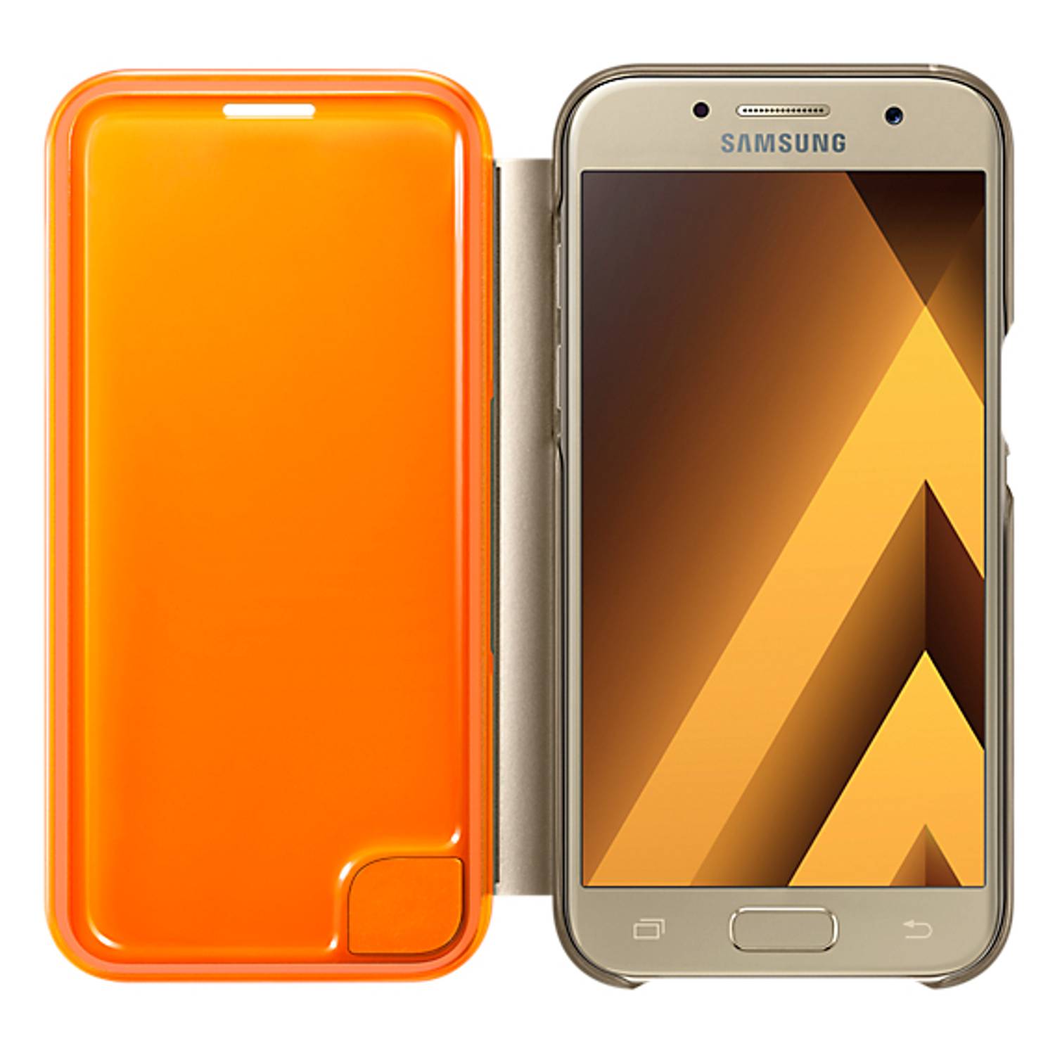 Samsung Neon Flip Cover Gold For A5 2017 EF-FA520PFEGWW Samsung Neon Flip Cover Gold For A5 2017 EF-FA520PFEGWW
