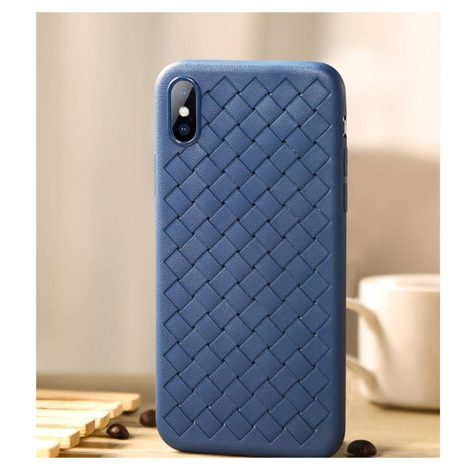 Benks Woven TPU Protective Case For iPhone XR - Blue Benks Woven TPU Protective Case For iPhone XR - Blue