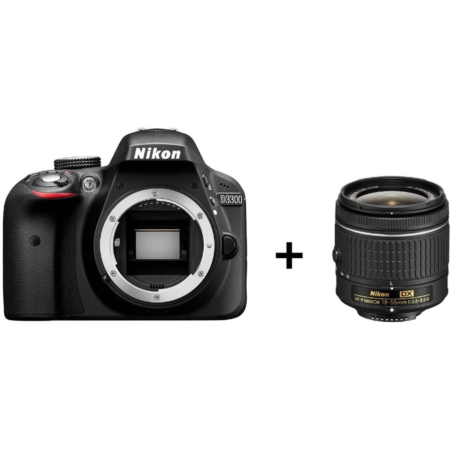 Nikon D3300 DSLR Camera Black Body With 18-55mm AF-P DX F/3.5-5.6G Lens Nikon D3300 DSLR Camera Black Body With 18-55mm AF-P DX F/3.5-5.6G Lens