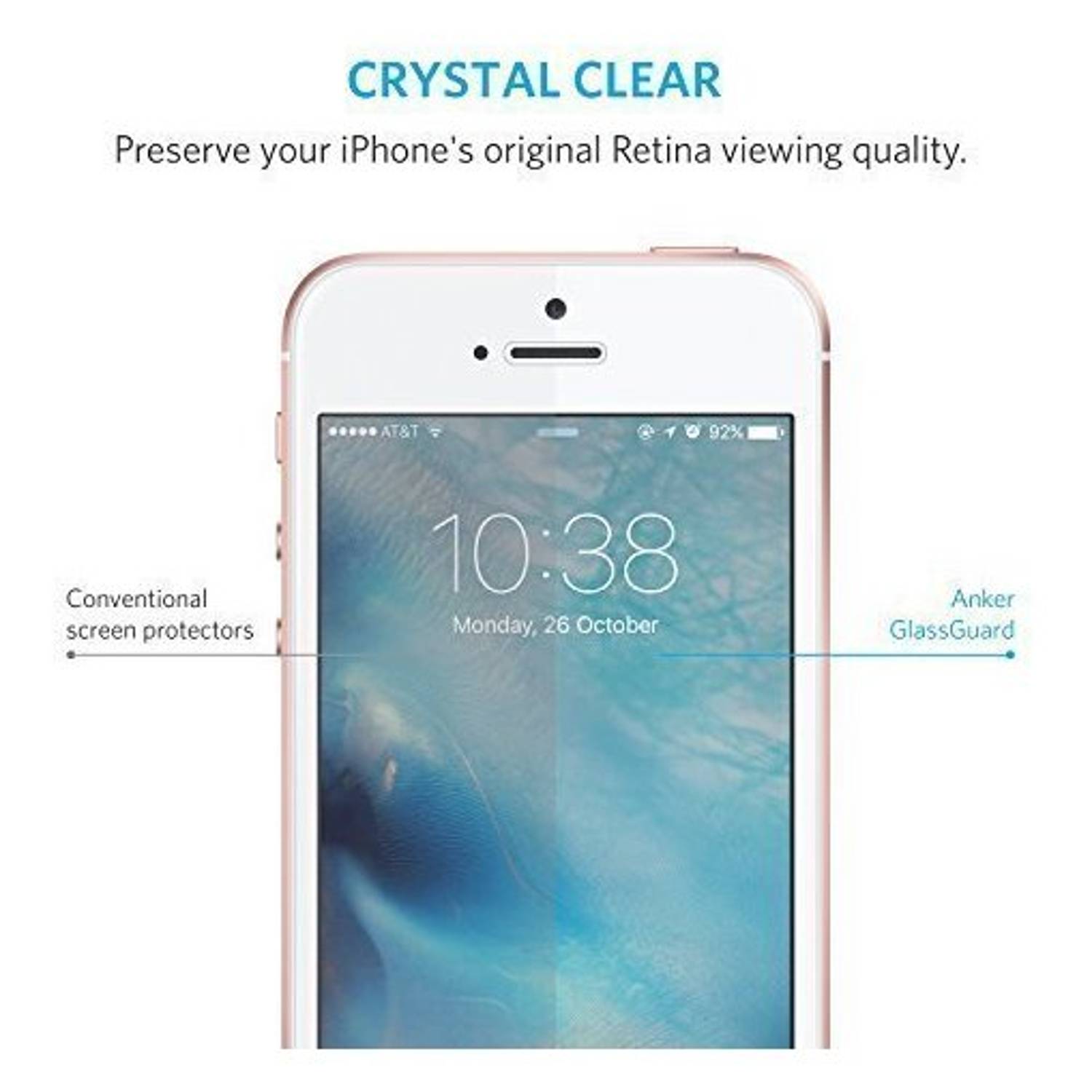 Xplore Tempered Glass Screen Protector Crystal Clear For iPhone 8 Plus - SGIP8P Xplore Tempered Glass Screen Protector Crystal Clear For iPhone 8 Plus - SGIP8P