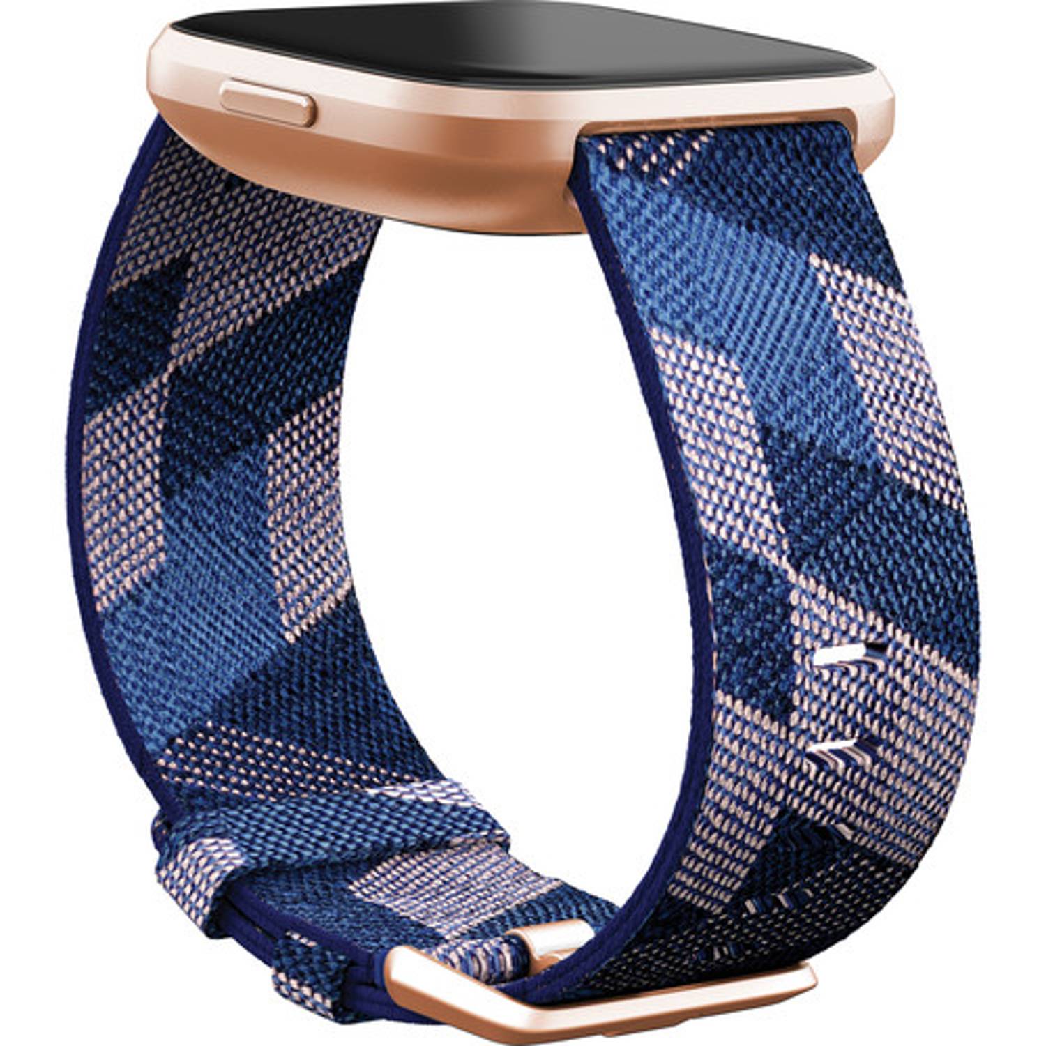 Fitbit Versa 2 Special Edition Smartwatch Navy & Pink Woven / Copper Rose Aluminium Fitbit Versa 2 Special Edition Smartwatch Navy & Pink Woven / Copper Rose Aluminium